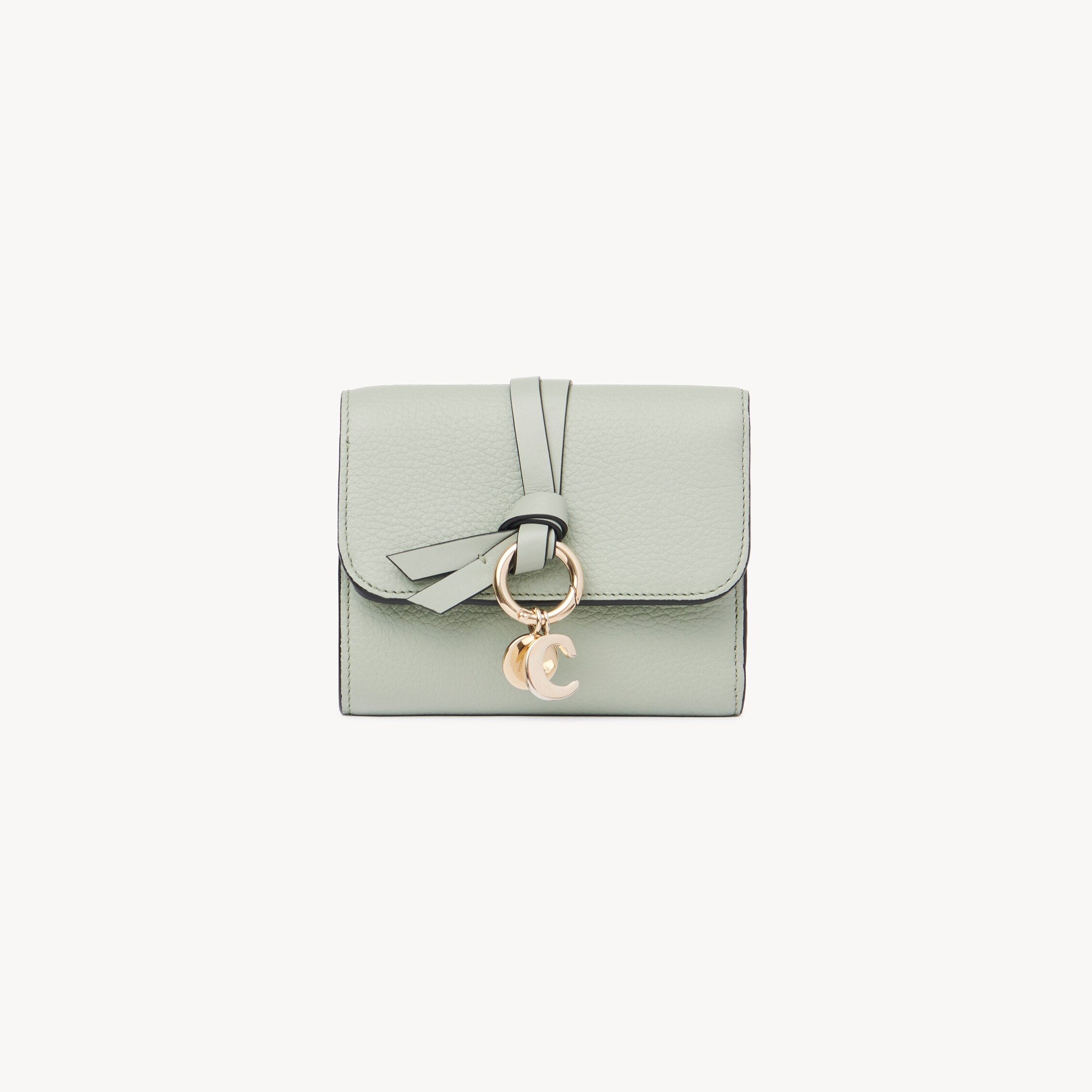 Chloé Small Alphabet Tri-fold In Grained Leather