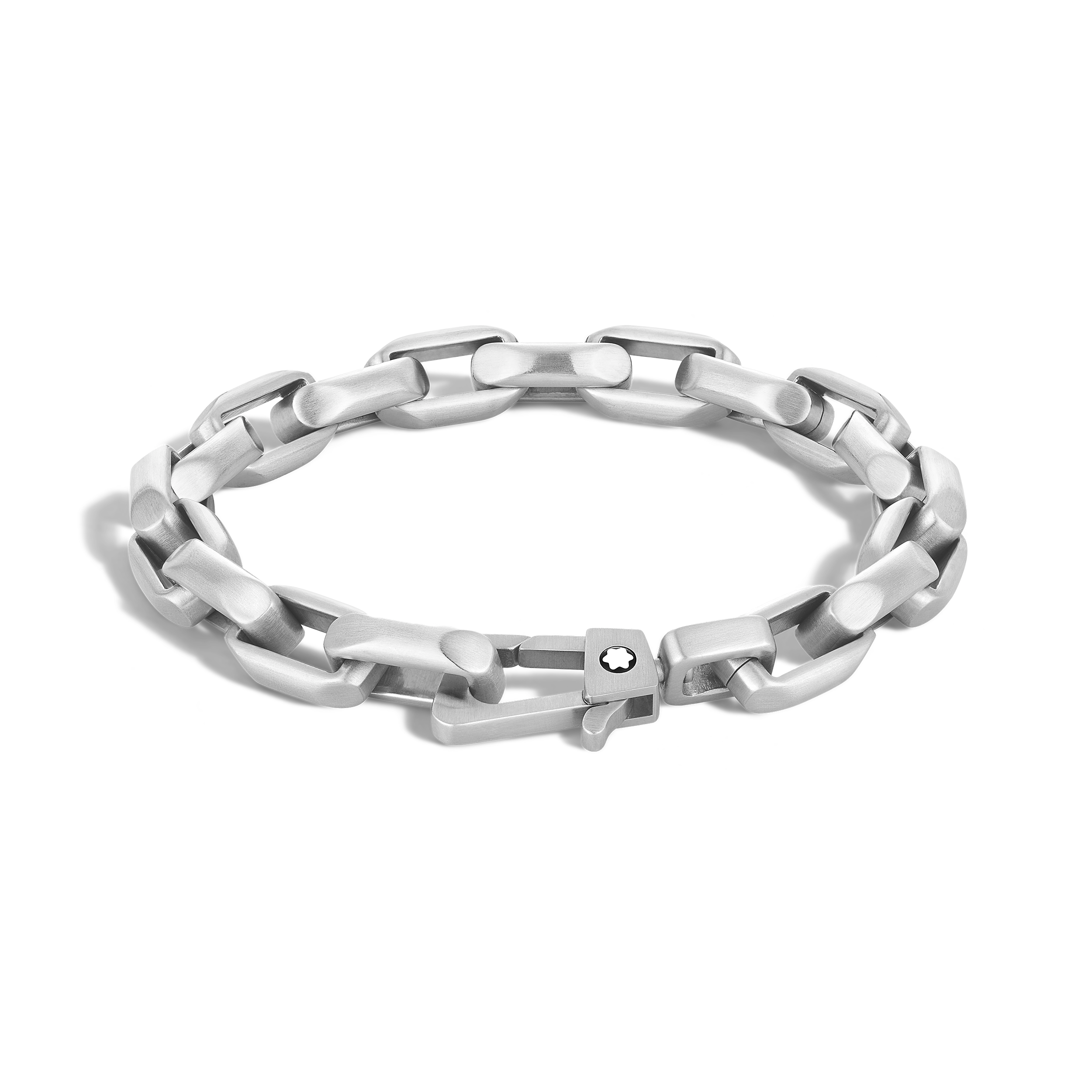  Montblanc - Armband Aus Edelstahl Mit Achteckiger Kette - Silberfarben - Edelstahl - Mb134475 - Armbänder 