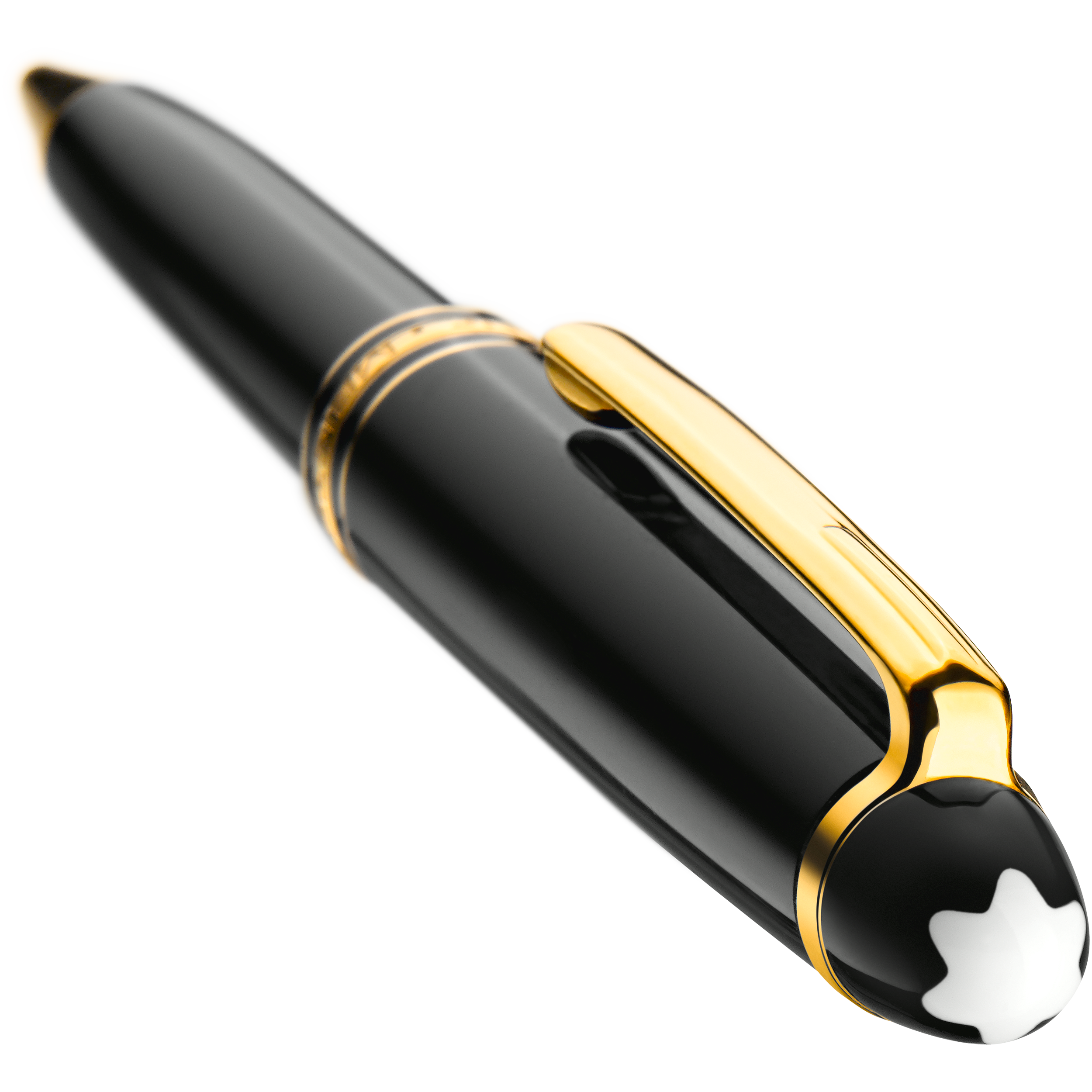  Montblanc - Penna A Sfera Meisterstück Placcata In Oro Legrand - Nero - Pregiata Resina - Mb132452 - Penne A Sfera 