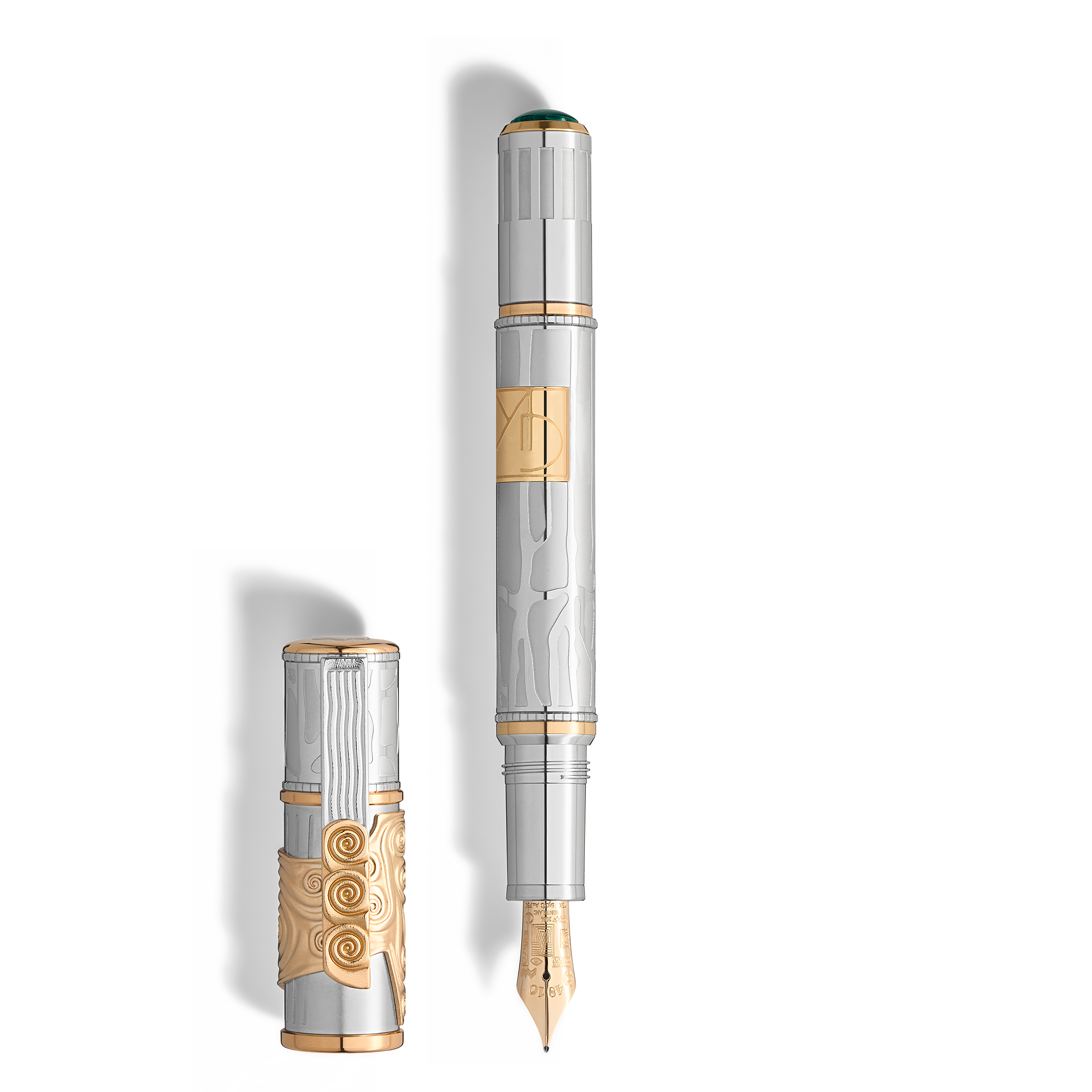 Montblanc - Masters Of Art Homage To Gustav Klimt Limited Edition 888 Fountain Pen - Metal - Mb130227 - Fountain Pens   Silver Colour