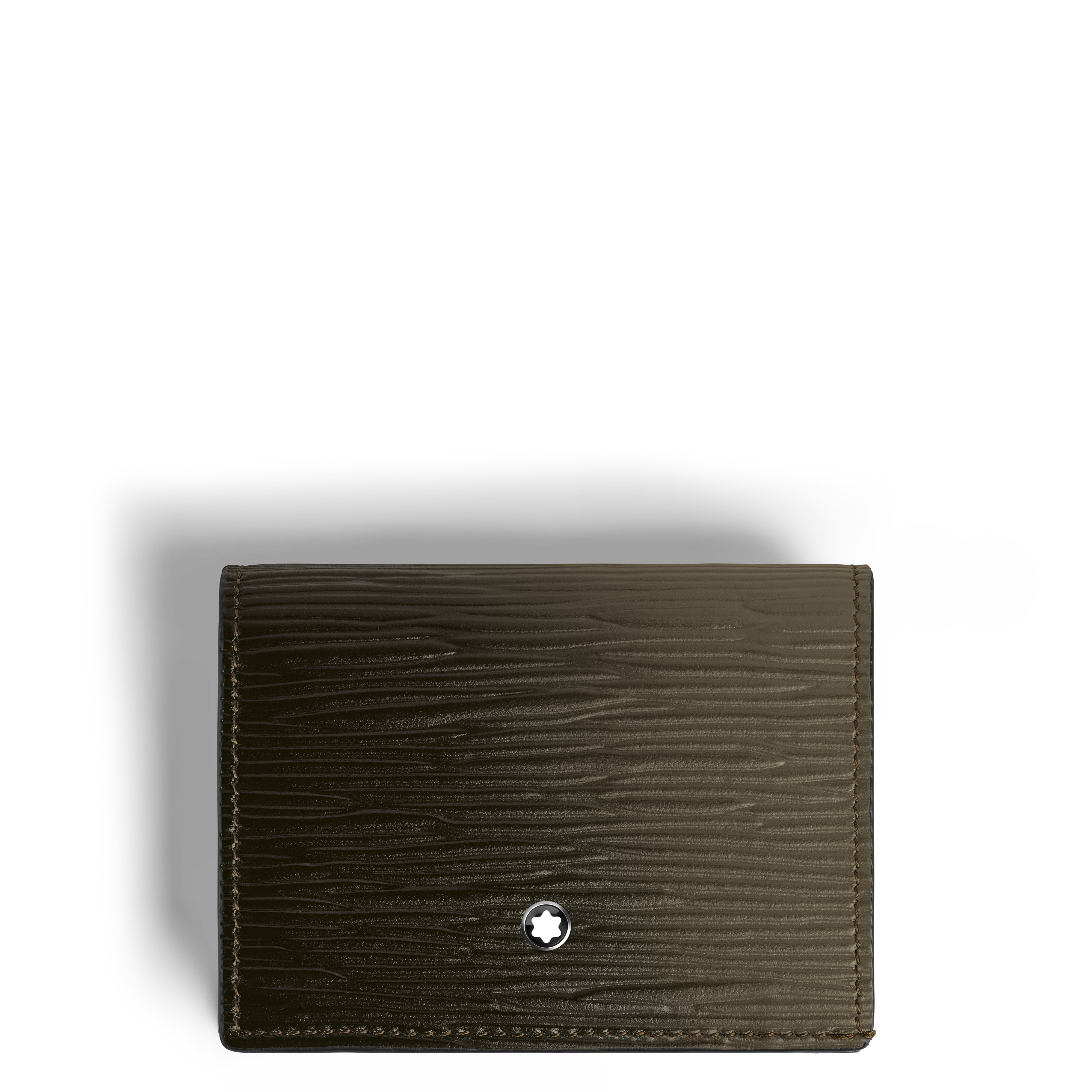  Montblanc - Nano Continental-brieftasche Aus Corteccia-sfumato-leder - Khaki - Leder - Mb220272 - Brieftaschen 
