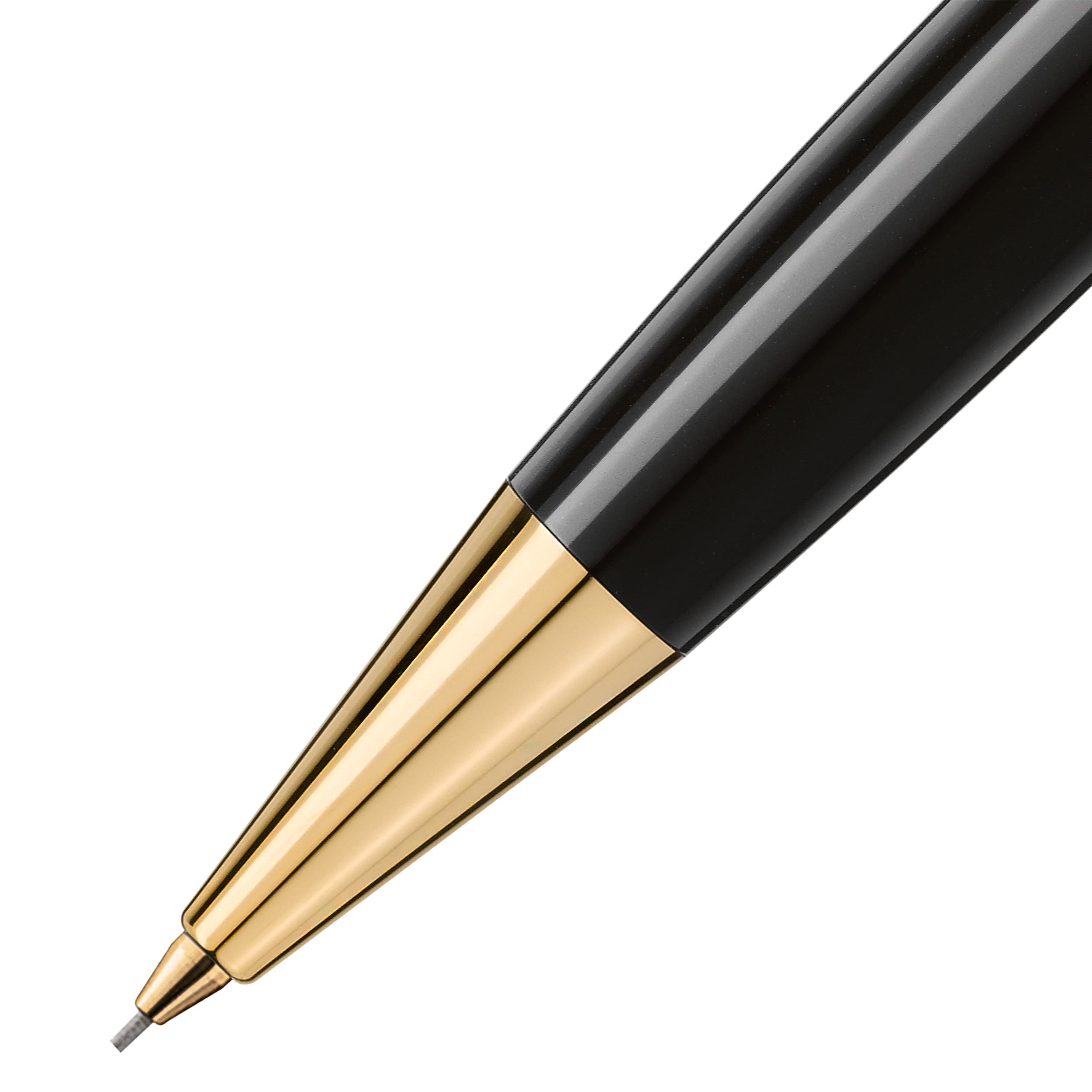 2 صورة ،قلم رصاص ميكانيكي مايسترشتوك كلاسيك مطلي بالذهب، 0.5 مم