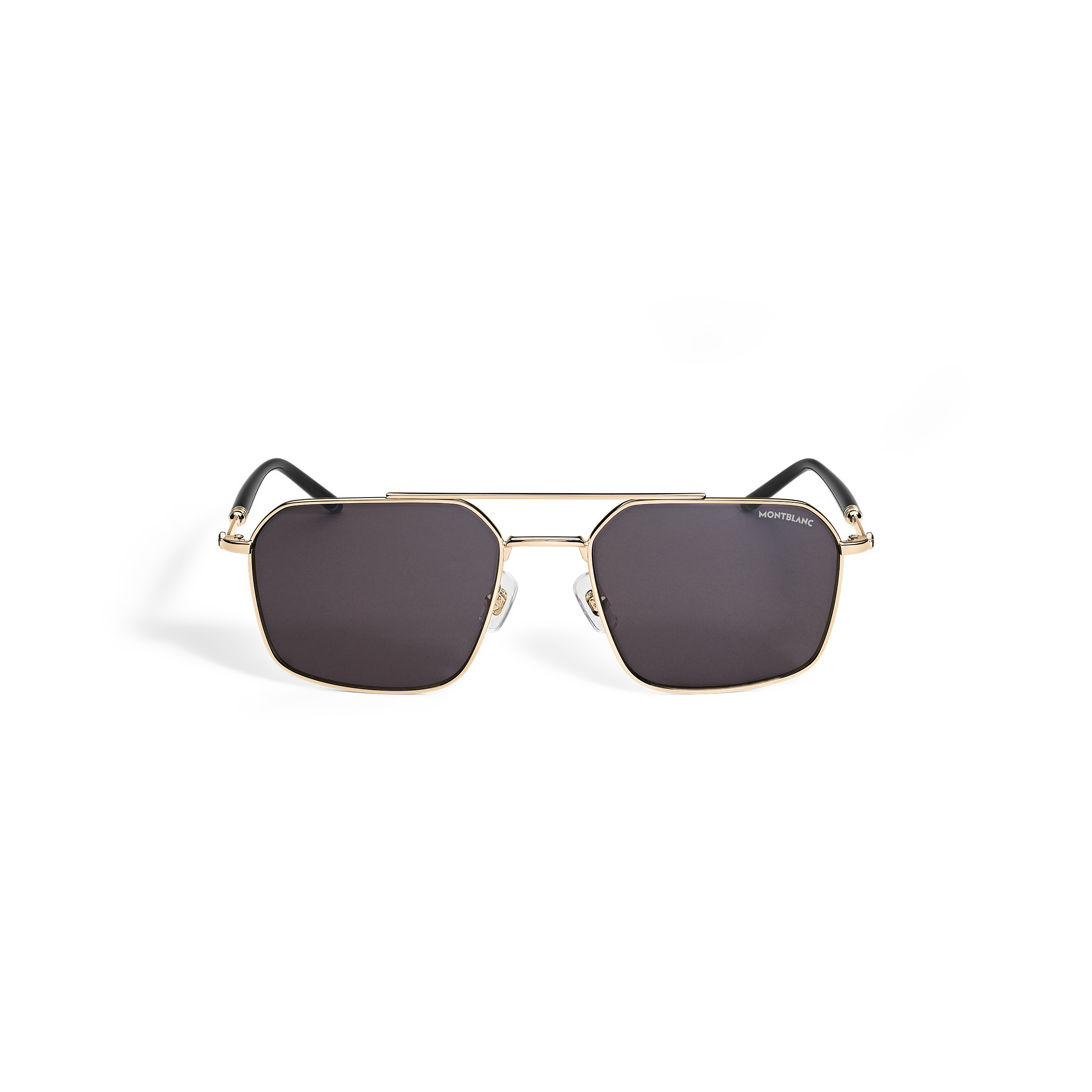 Montblanc Gold/Grey Mb0521s 001 Man Sunglasses Metal Pilot - Image 2