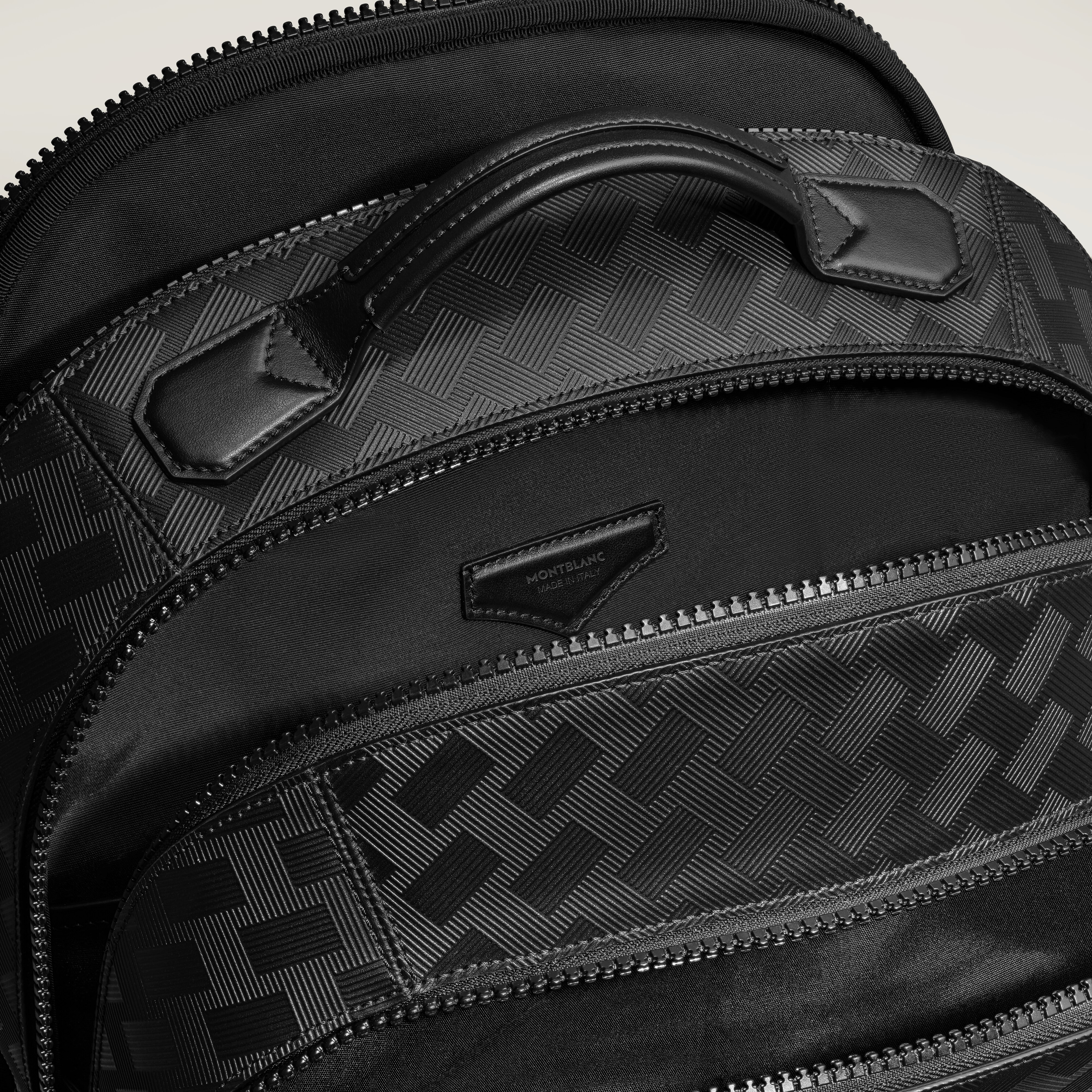 Montblanc - Mochila Mediana Con 3 Compartimentos De Piel Extreme - Negro - Piel - Mb199847 - Mochilas 
