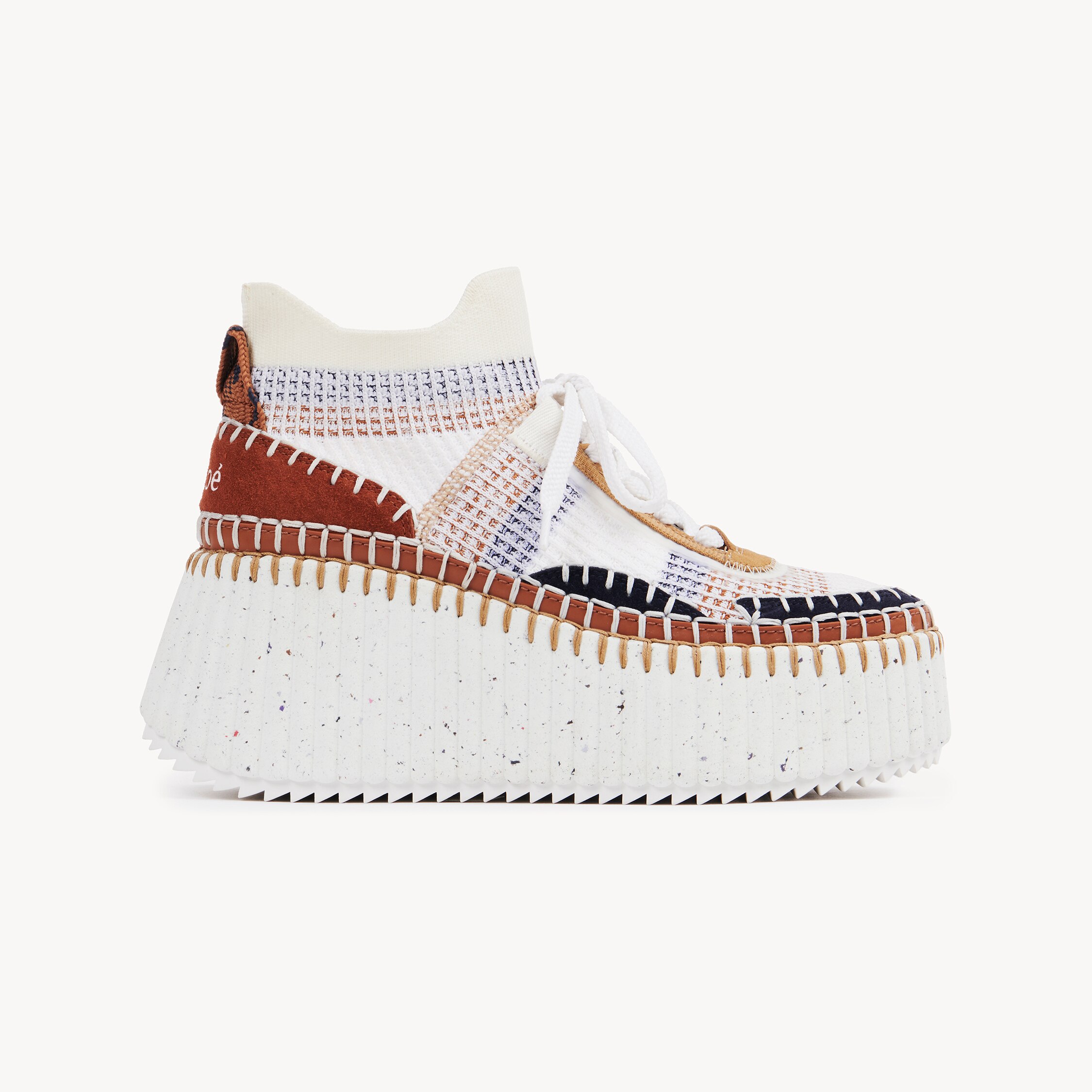 Chloé Nama Wedge Sneaker In Multi