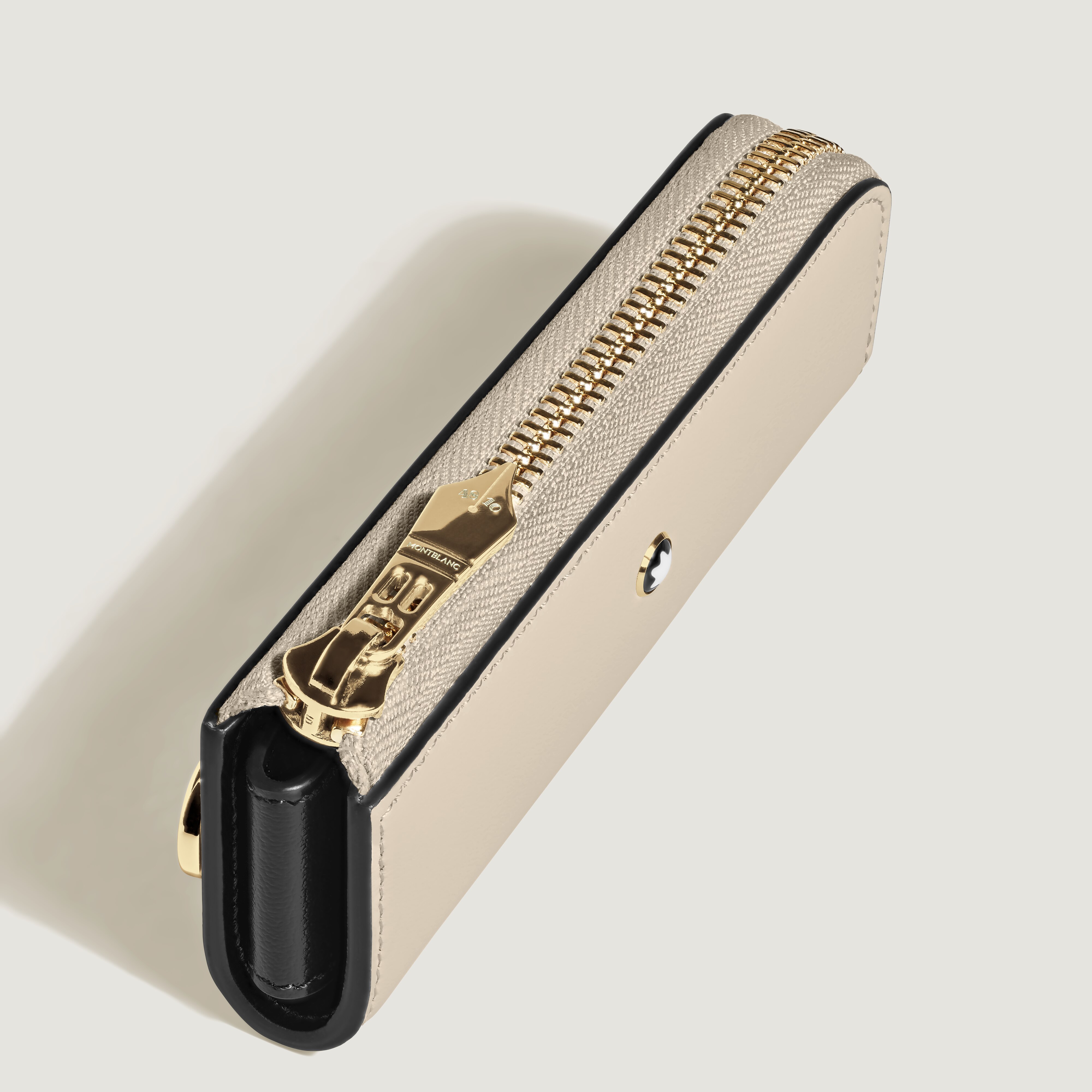  Montblanc - Astuccio Per 1 Strumento Da Scrittura Heritage Rouge Et Noir Baby In Pelle Meisterstück - Beige Nuvolato - Pellame - Mb221114 - Astucci 