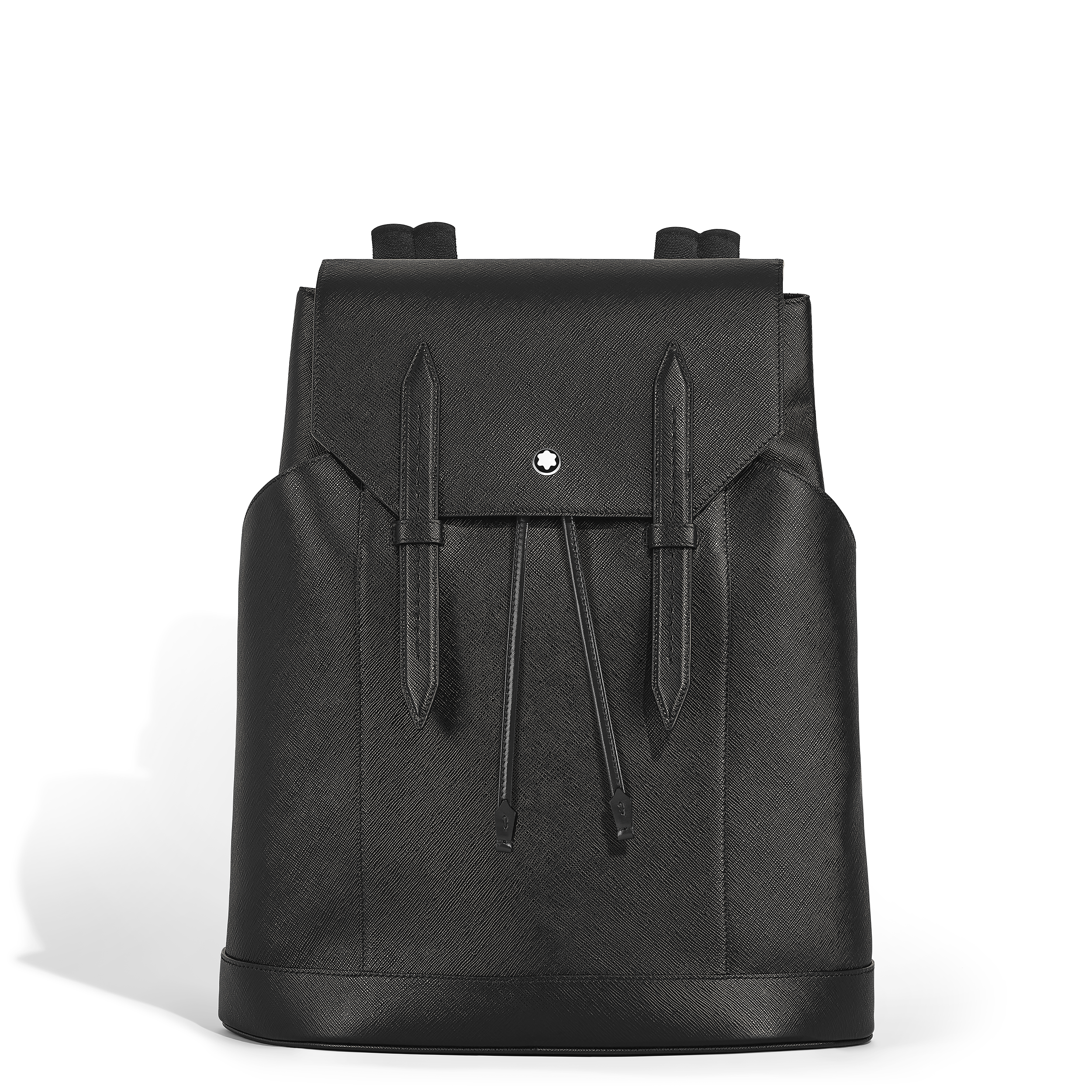 Montblanc - Medium Backpack In Sartorial Leather - Leather - Mb220421 - Backpacks Men's Black