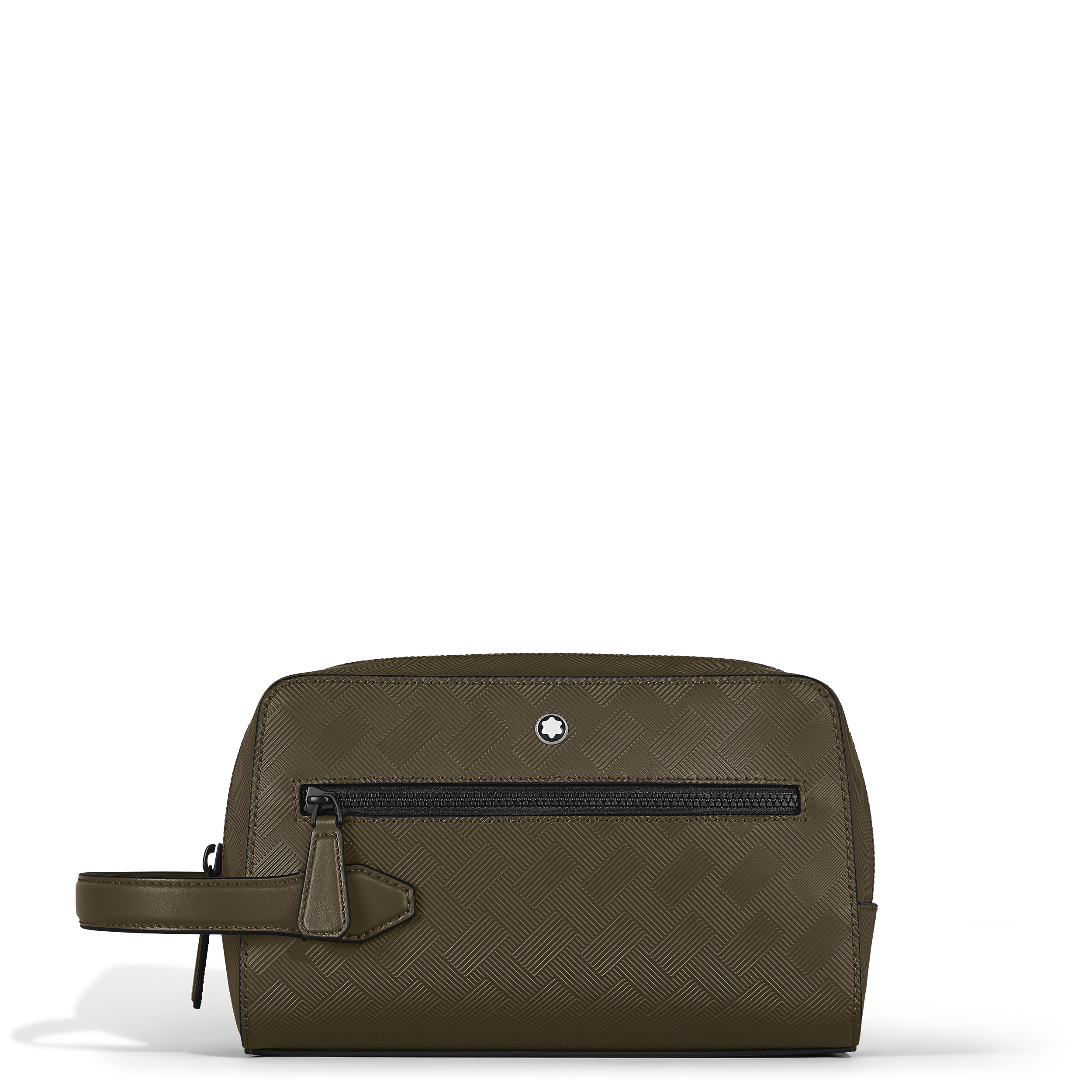 Montblanc - Wash Bag In Extreme Leather - Leather - Mb221608 - Wash Bags   Khaki
