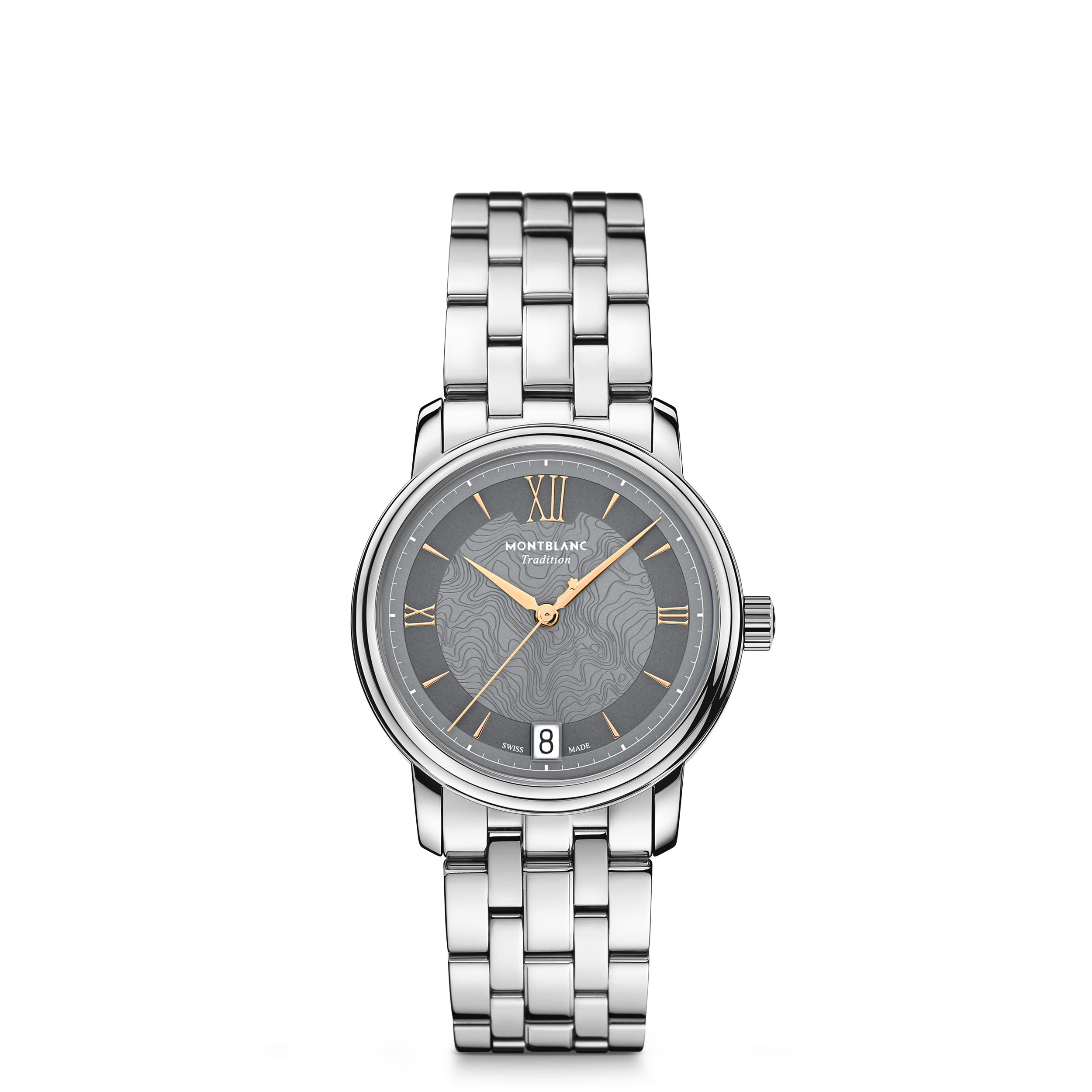 Montblanc - Tradition Automatic Date 32 Mm - Steel - Mb132317 - Watch Women's Grey