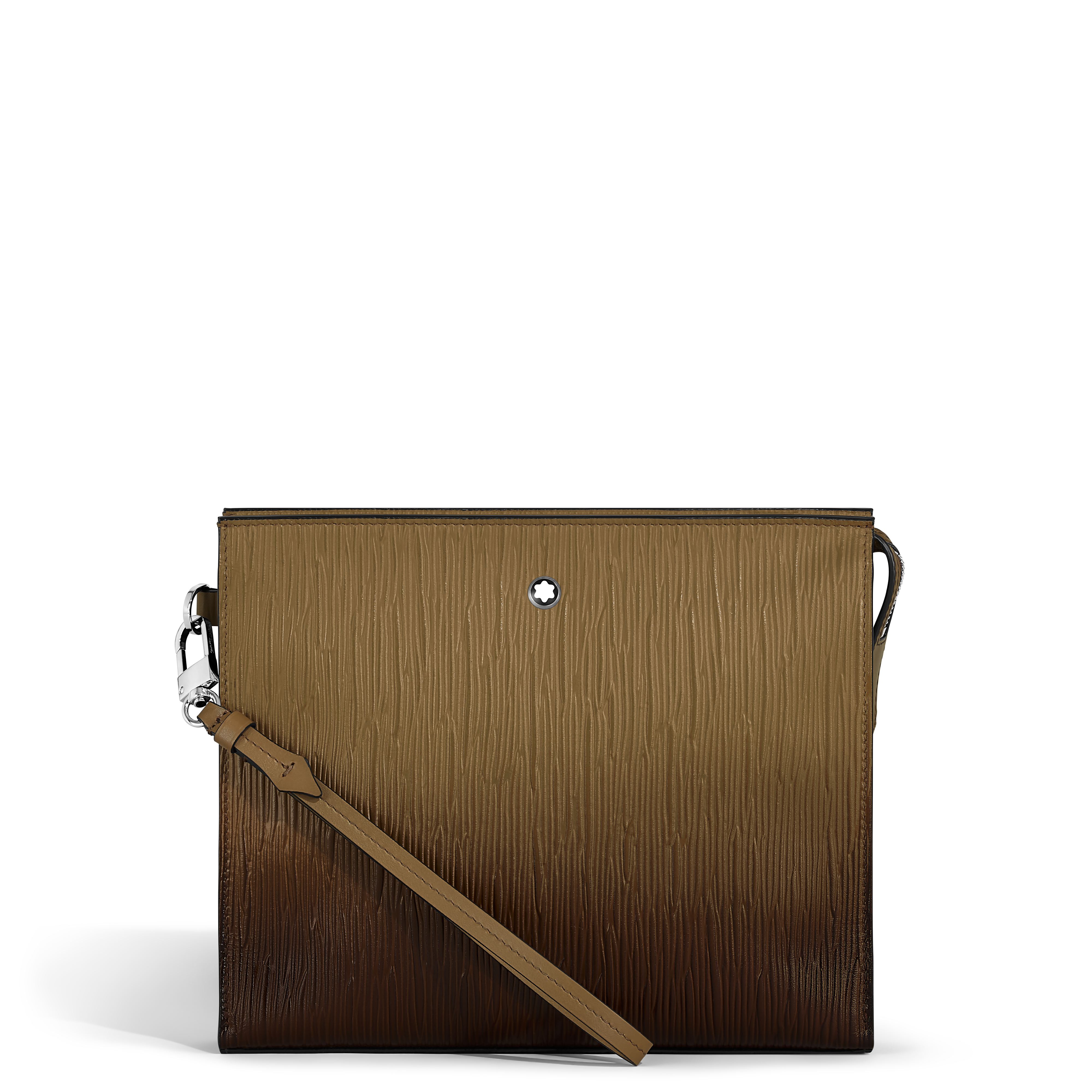 Montblanc - Clutch In Corteccia Sfumato Leather - Leather - Mb220270 - Clutch Bags   Sand