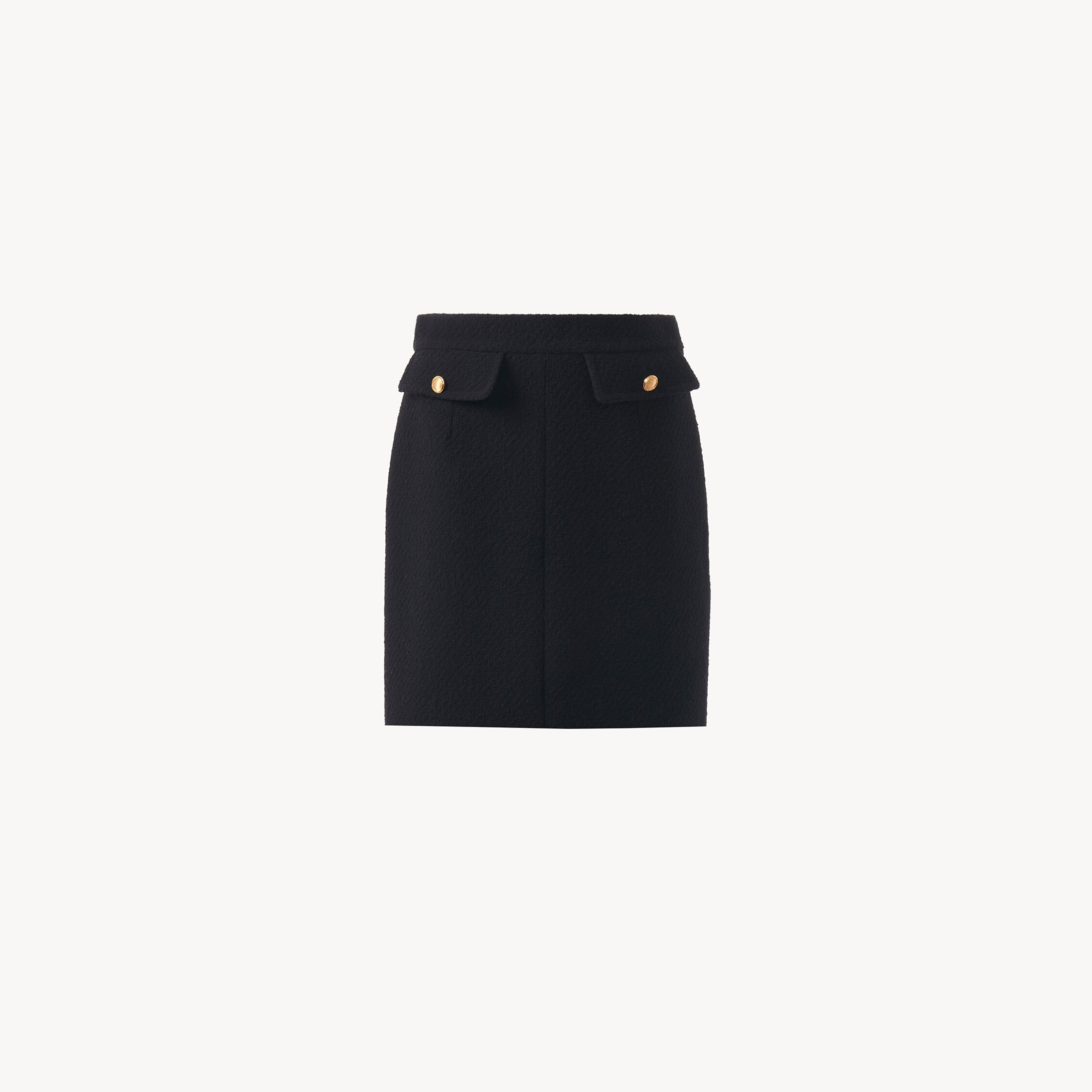 Chloé Knee-length Skirt In Wool Bouclette In Black