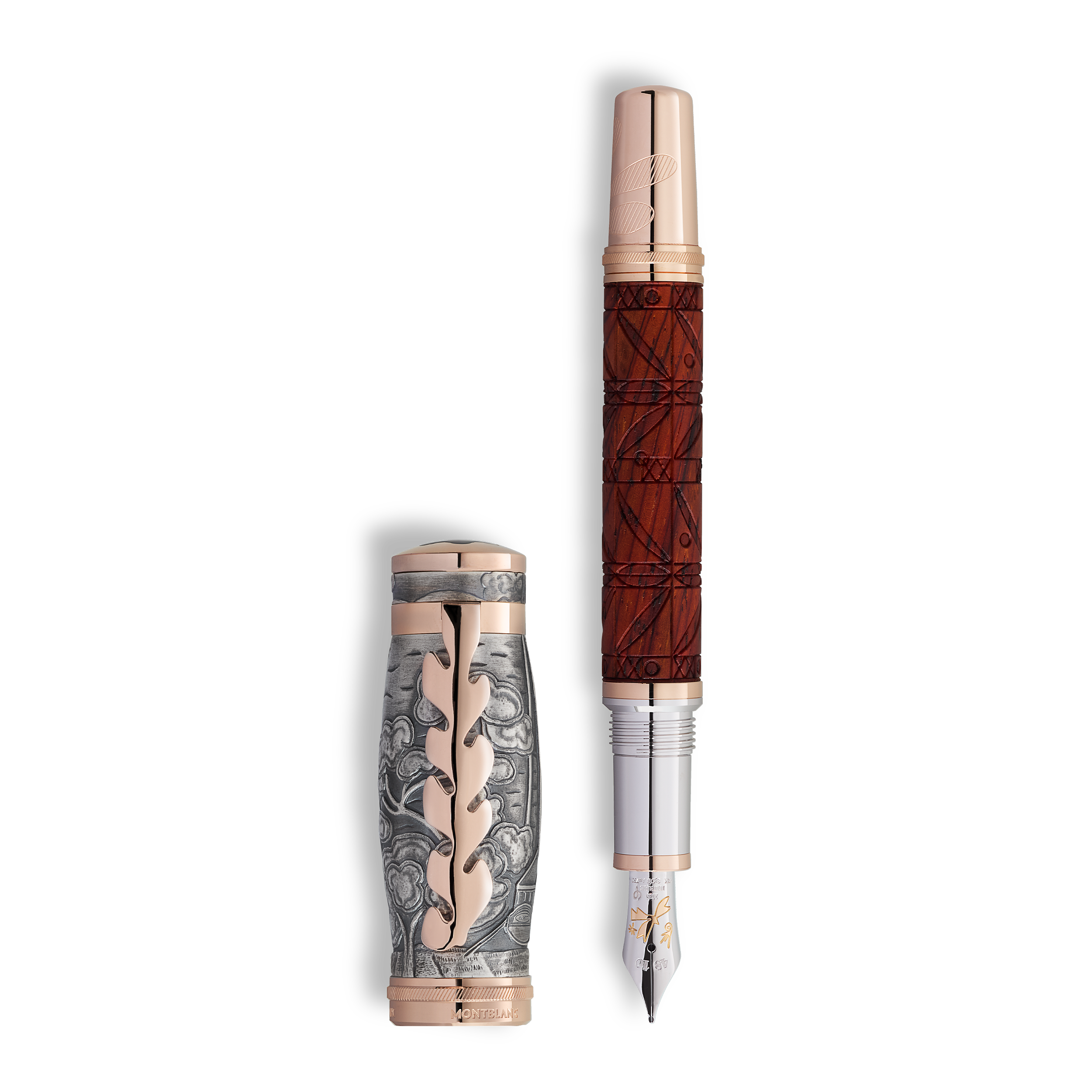 Montblanc - Masters Of Art Homage To Henri Matisse Limited Edition 161 Fountain Pen - Black / Silver Colour - 925 Sterling Silver - Mb133397   Black Silver Colour