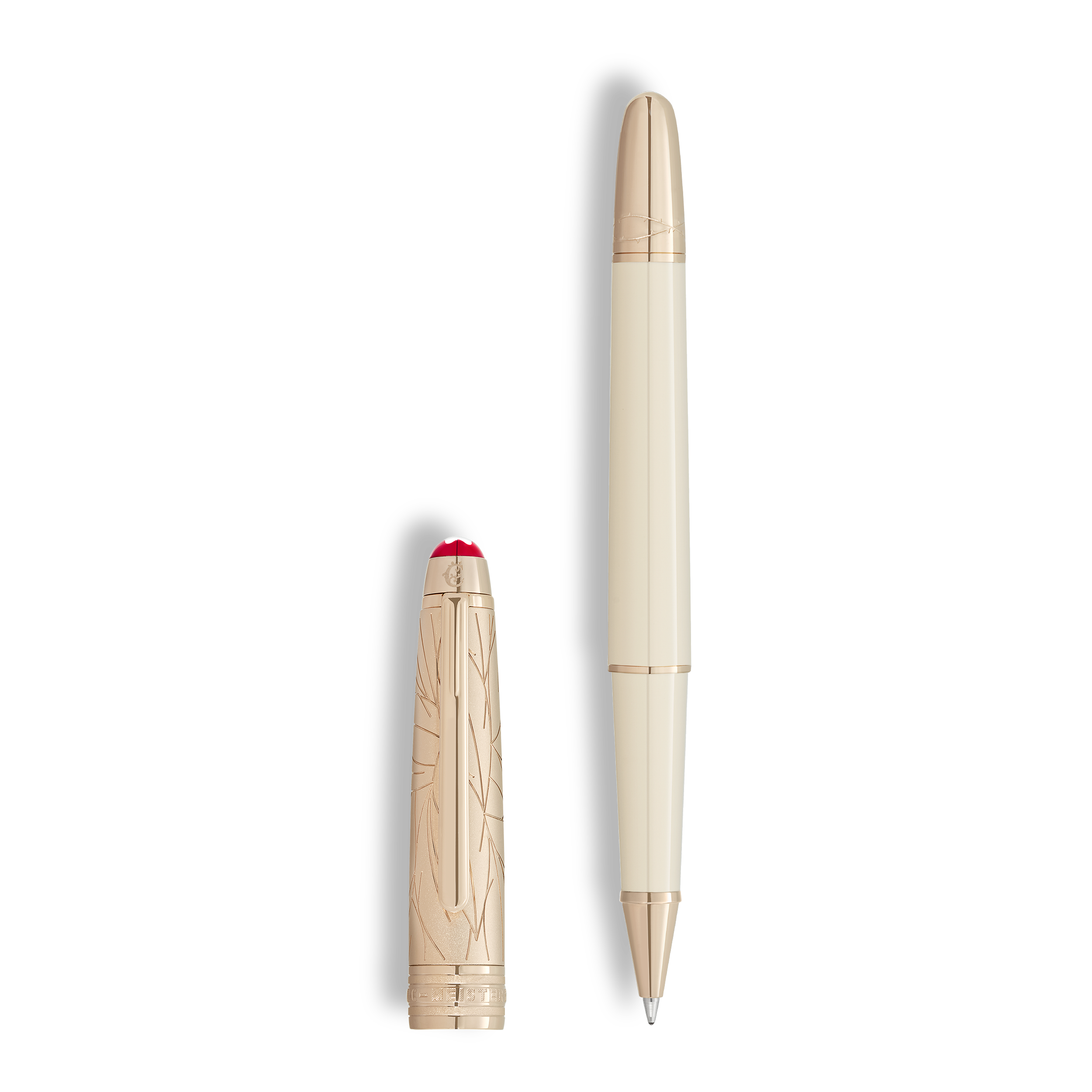 Montblanc - Meisterstück Romeo & Juliet Doué Classique Rollerball - Metal / Precious Resin - Mb132927 - Rollerballs   Ivory