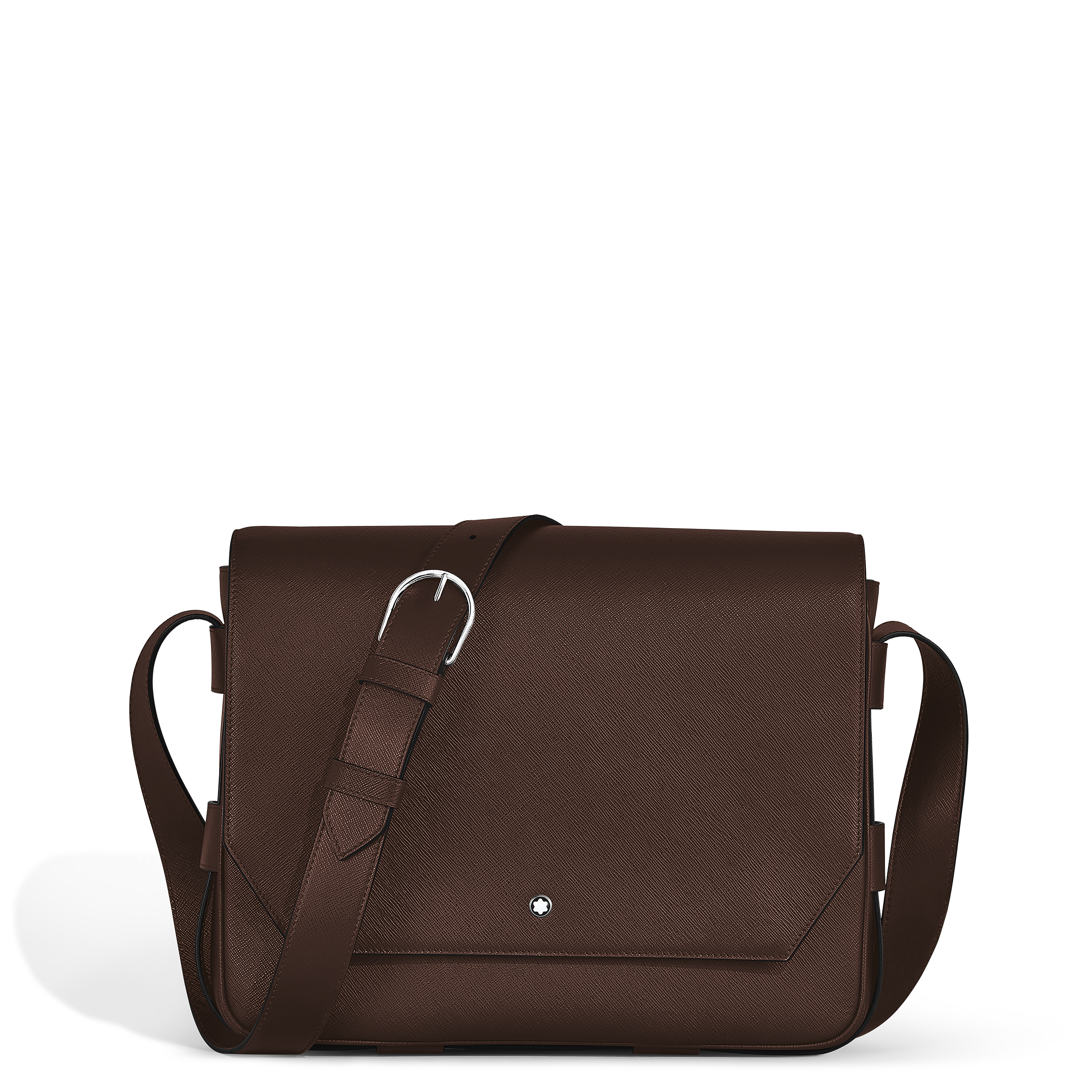 Montblanc - Belt Messenger Bag In Sartorial Leather - Leather - Mb222931 - Messengers   Ebony Colour