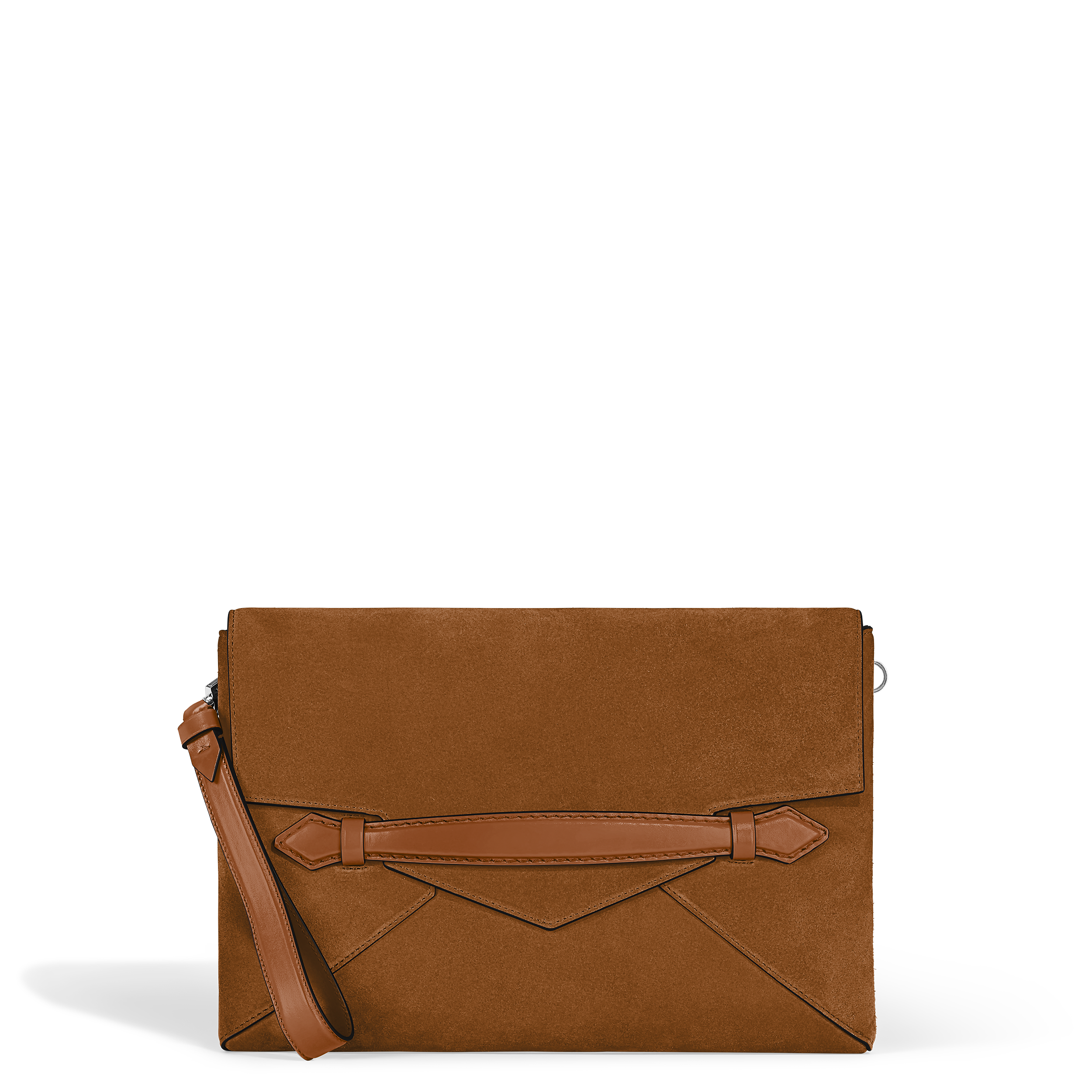 Montblanc - Envelope Clutch Document Holder - Leather - Mb221676 - Clutch Bags   Caramel