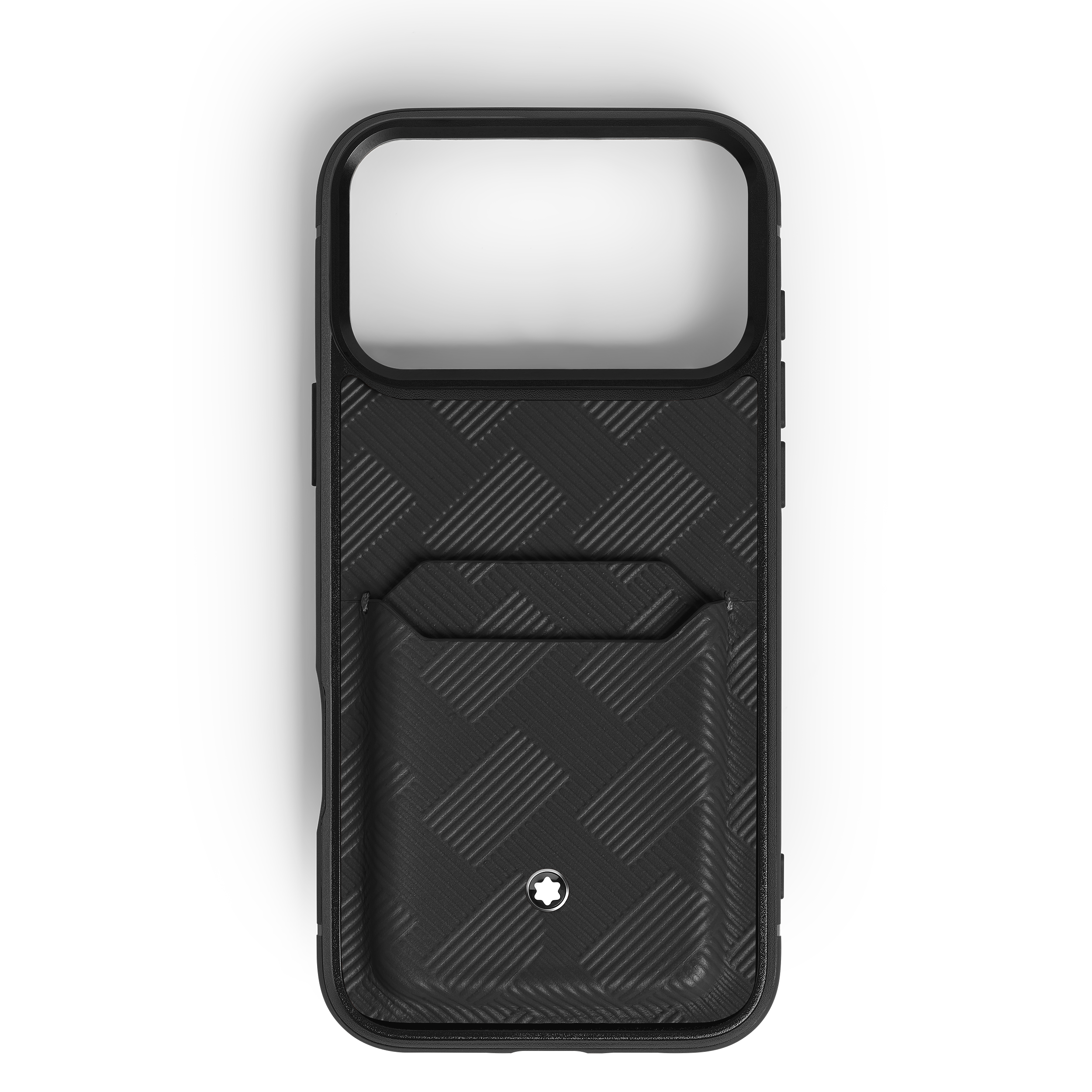 Montblanc - Hardshell Case For Iphone 17 Pro Max With 2Cc In Extreme Leather - Leather - Mb220606 - Phone Cases Sleeves   Black