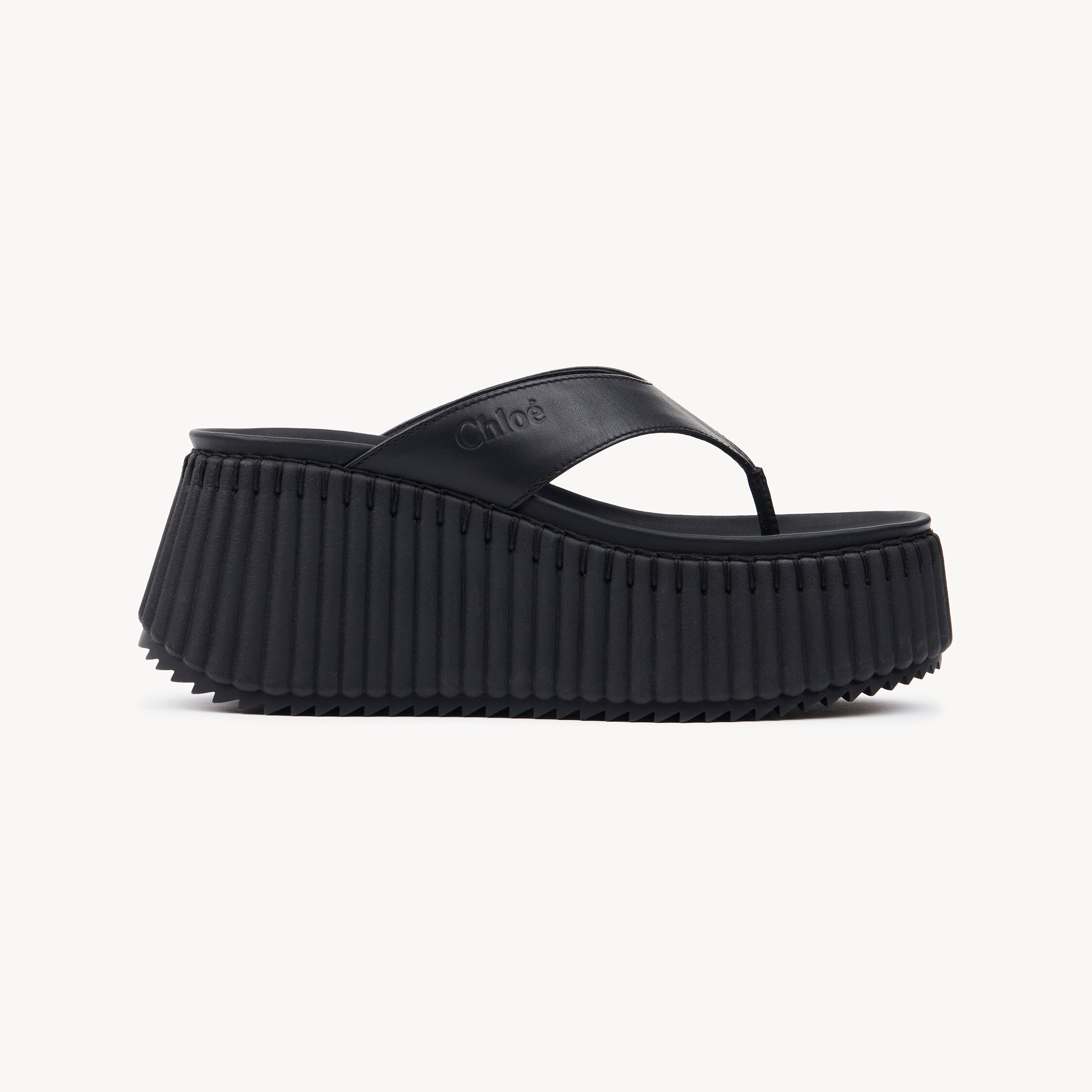 Chloé Nama Wedge Slide In Black