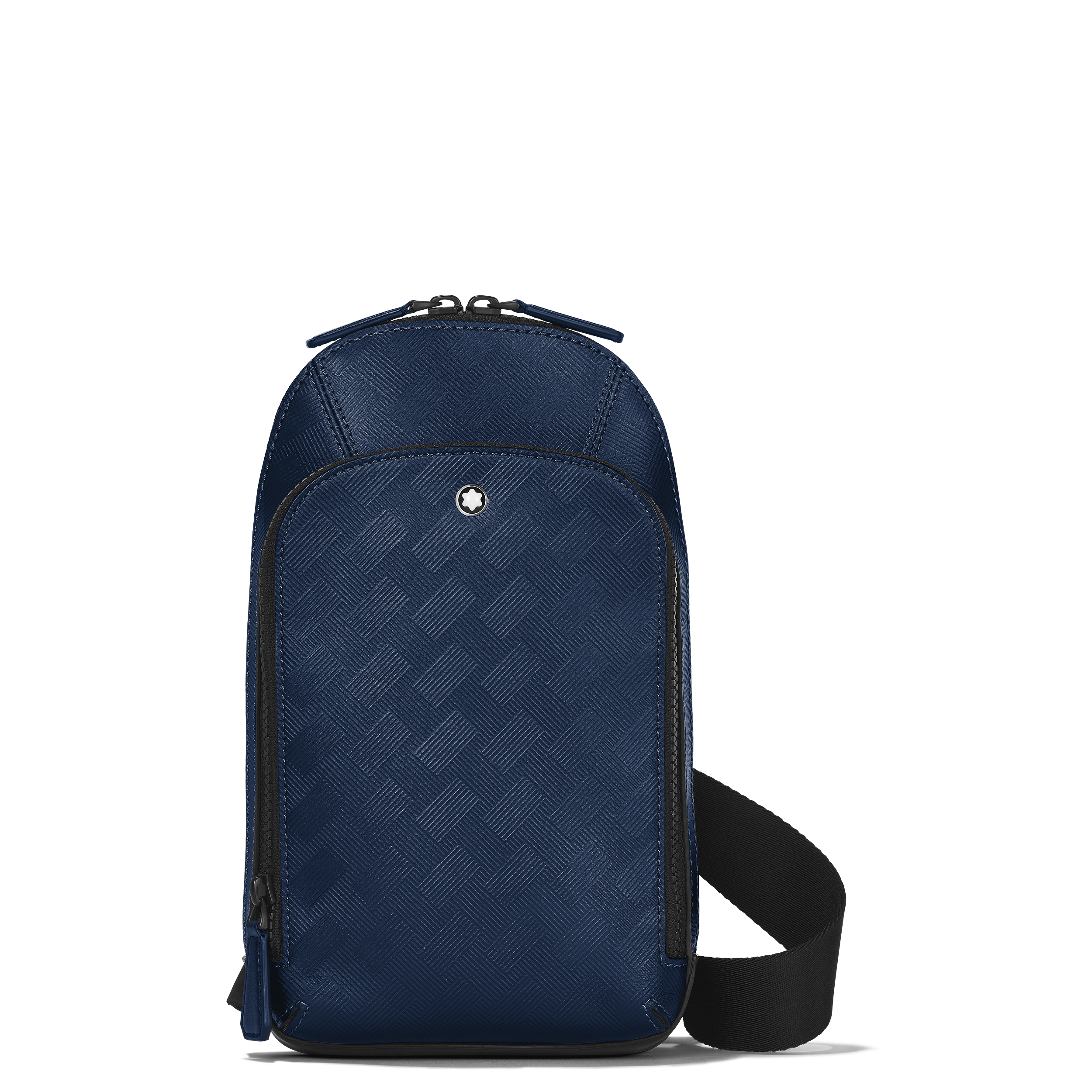  Montblanc - Mittelgroße Umhängetasche Aus Extreme Leder - Tintenblau - Leder - Mb198051 - Sling Bags 