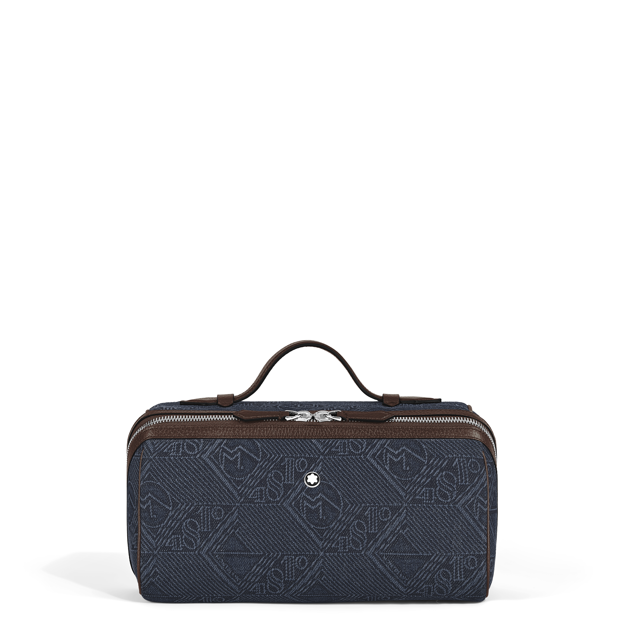 Montblanc - Wash Bag In 4810 Denim - Fabric And Leather - Mb221502 - Wash Bags Blue