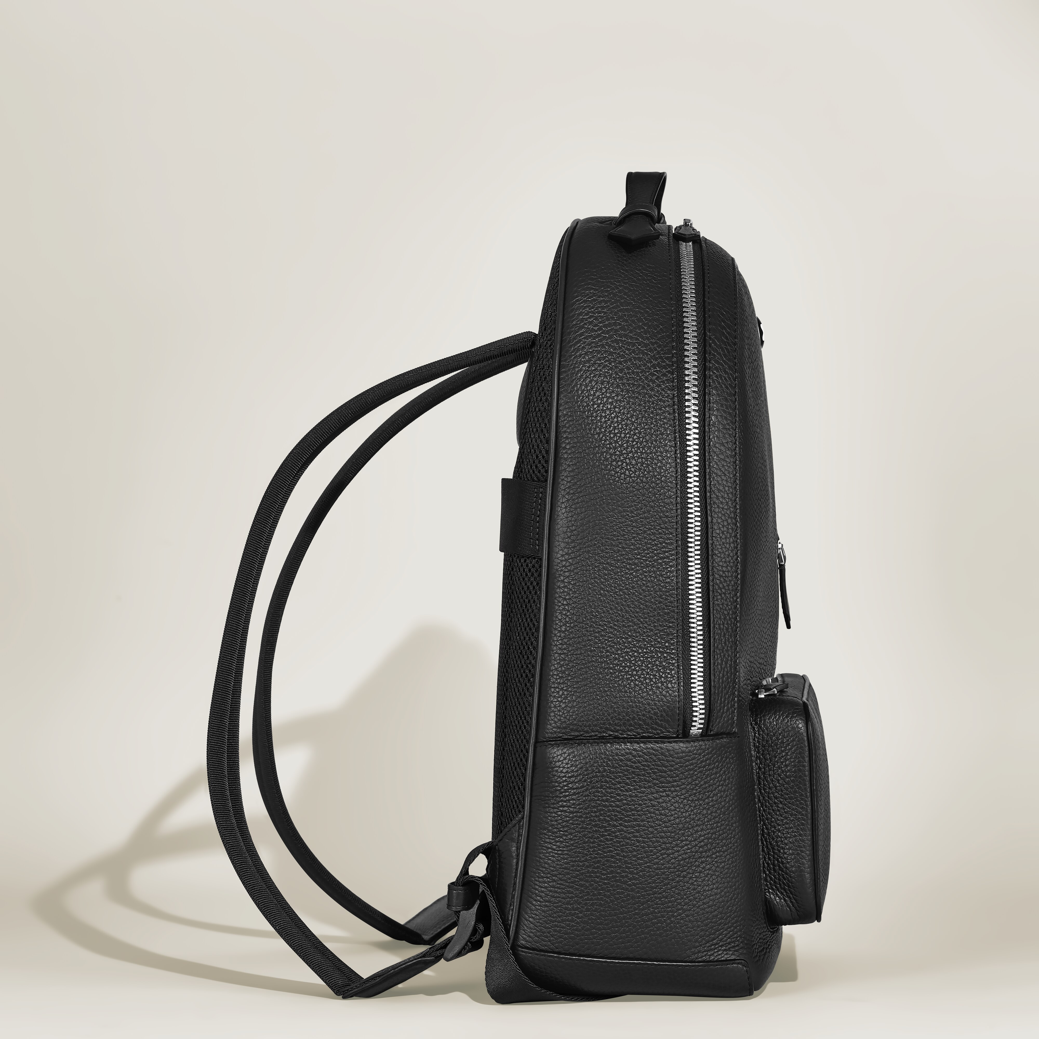 Montblanc - Rucksack Montblanc Companion - Schwarz - Leder - Mb199459 - Rucksäcke 