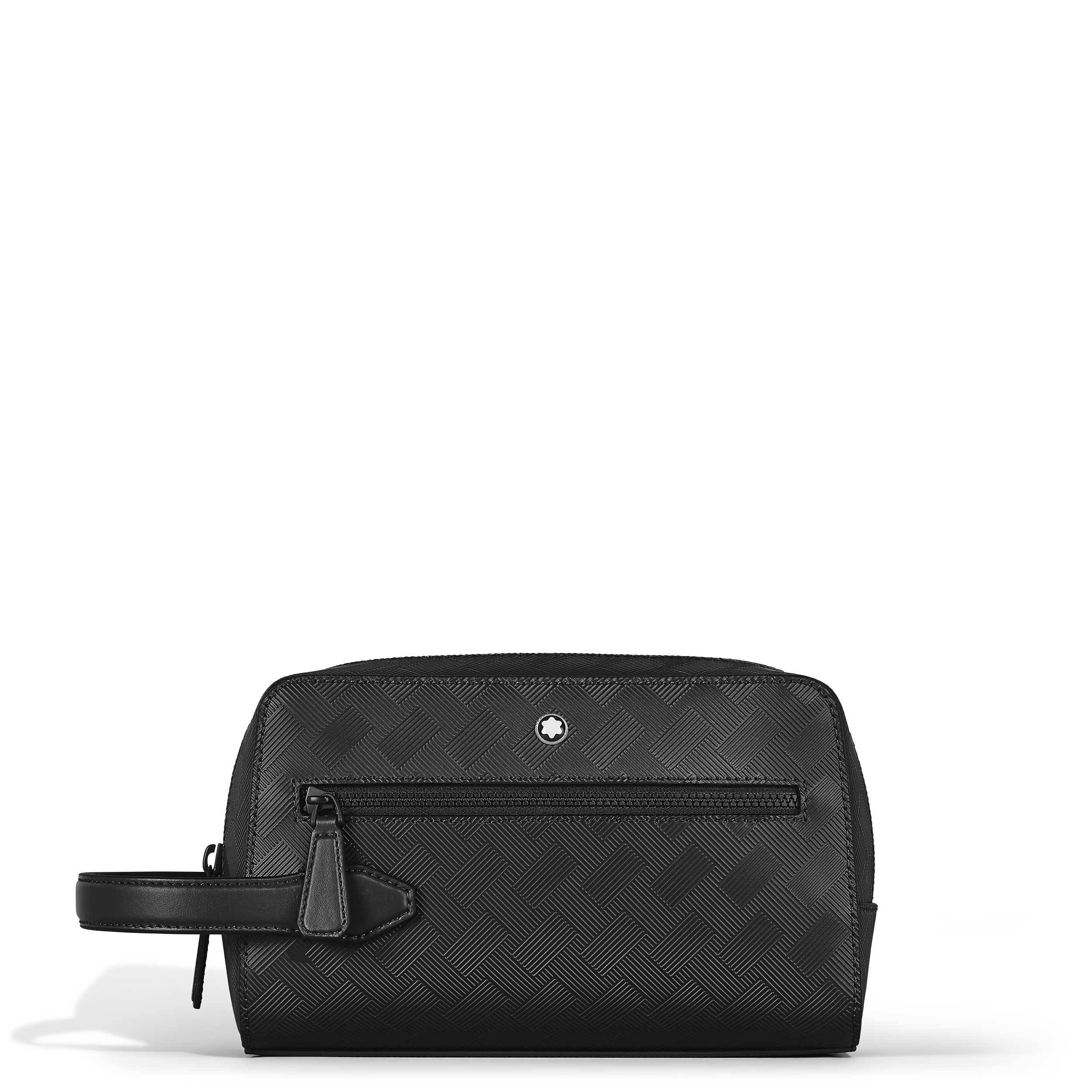 Montblanc - Wash Bag In Extreme Leather - Leather - Mb221610 - Wash Bags   Black