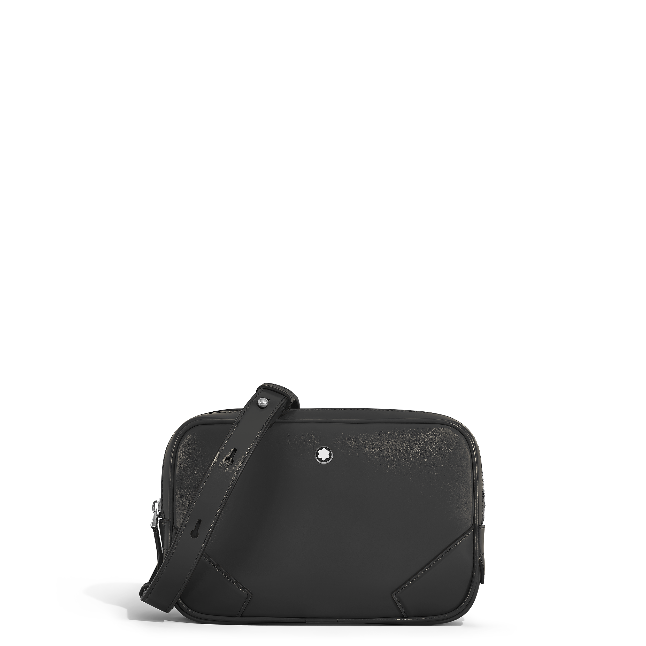 Montblanc - Mini Crossbody Bag In Meisterstück Leather - Leather - Mb220407 - Messengers   Black