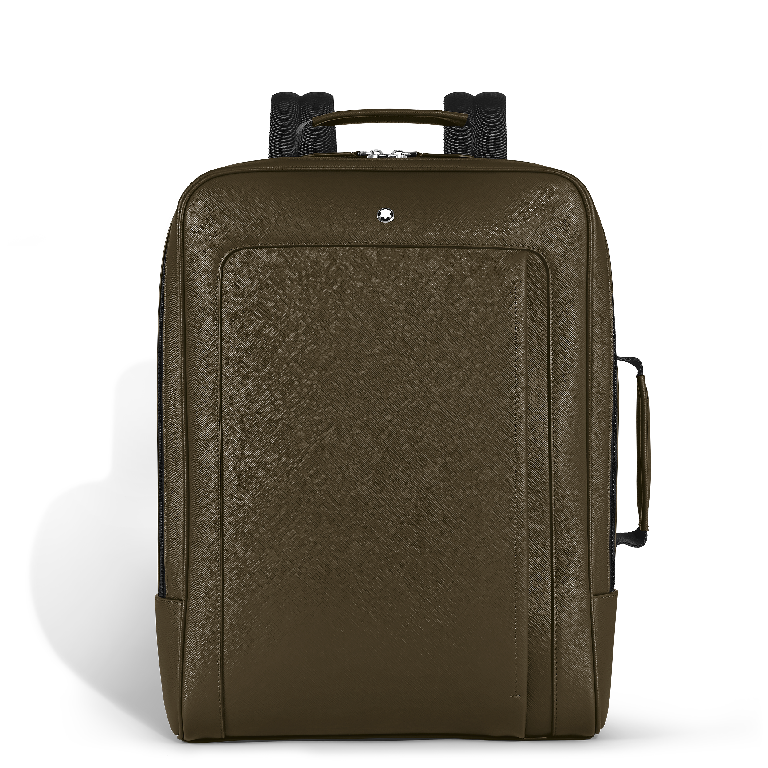 Montblanc - Companion Rectangular Backpack - Leather - Mb221552 - Backpacks   Khaki