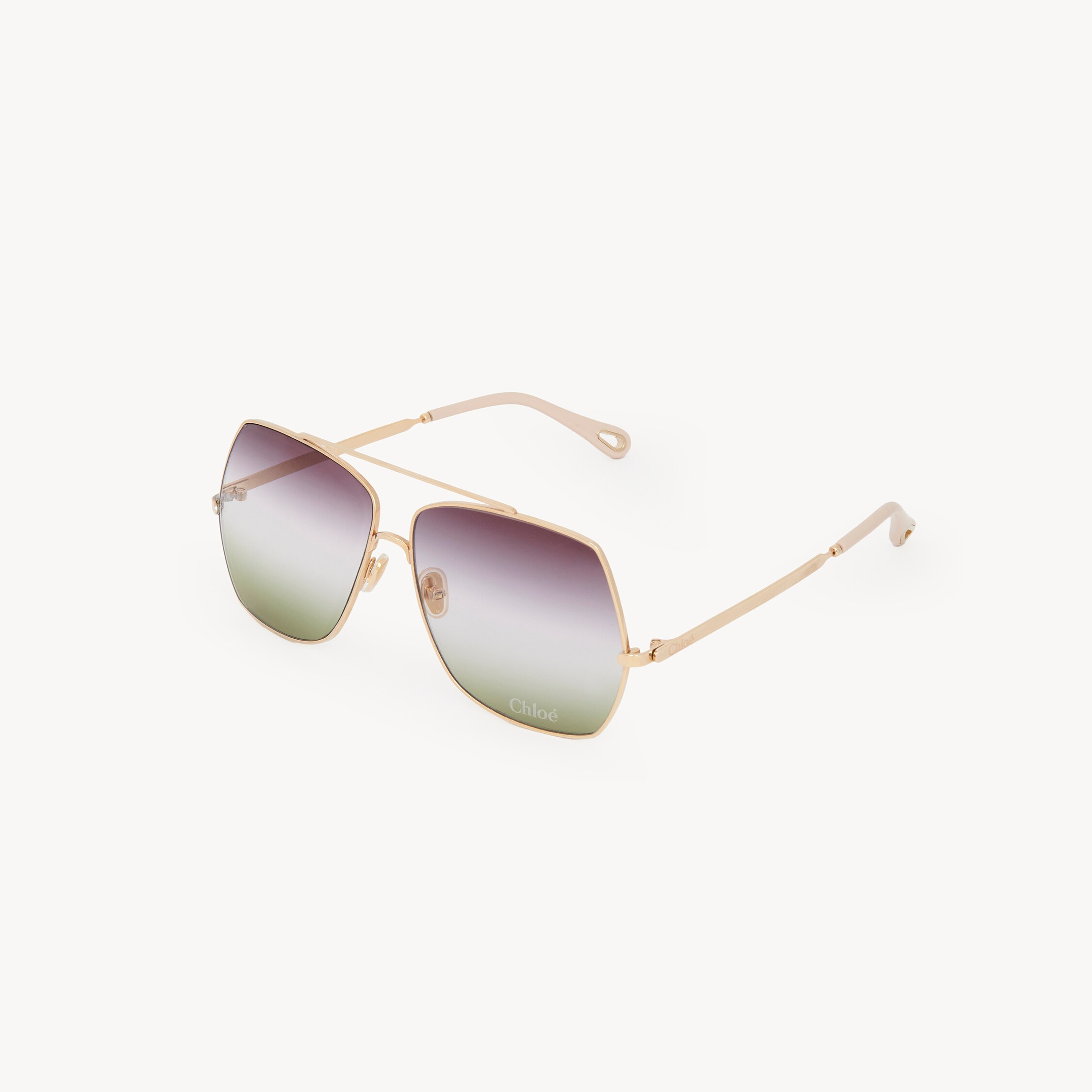 Chloé Aly Sunglasses In Gold