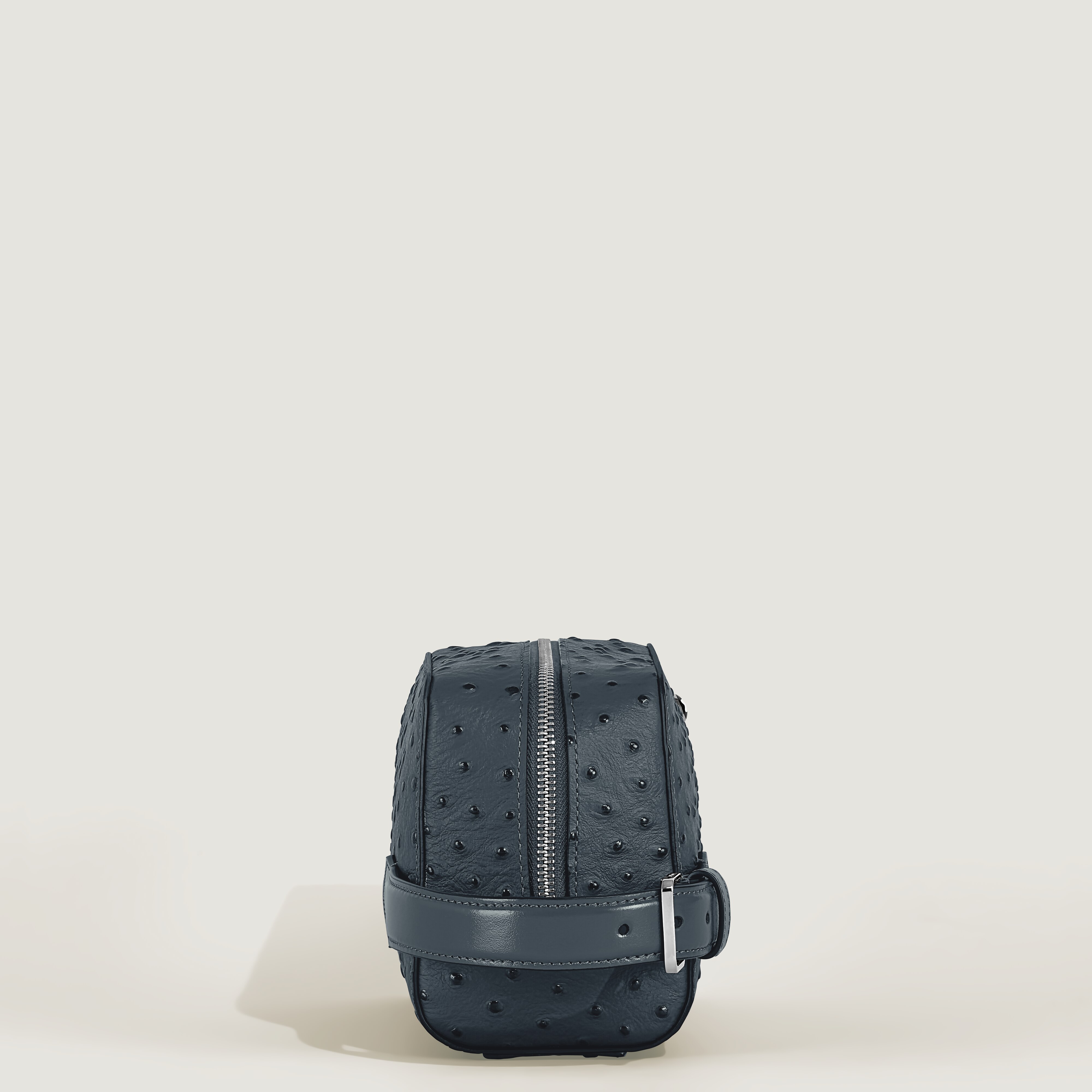  Montblanc - Neceser De Piel Con Grabado Avestruz - Azul Terciopelo - Piel - Mb199016 - Bolsos De Mano 