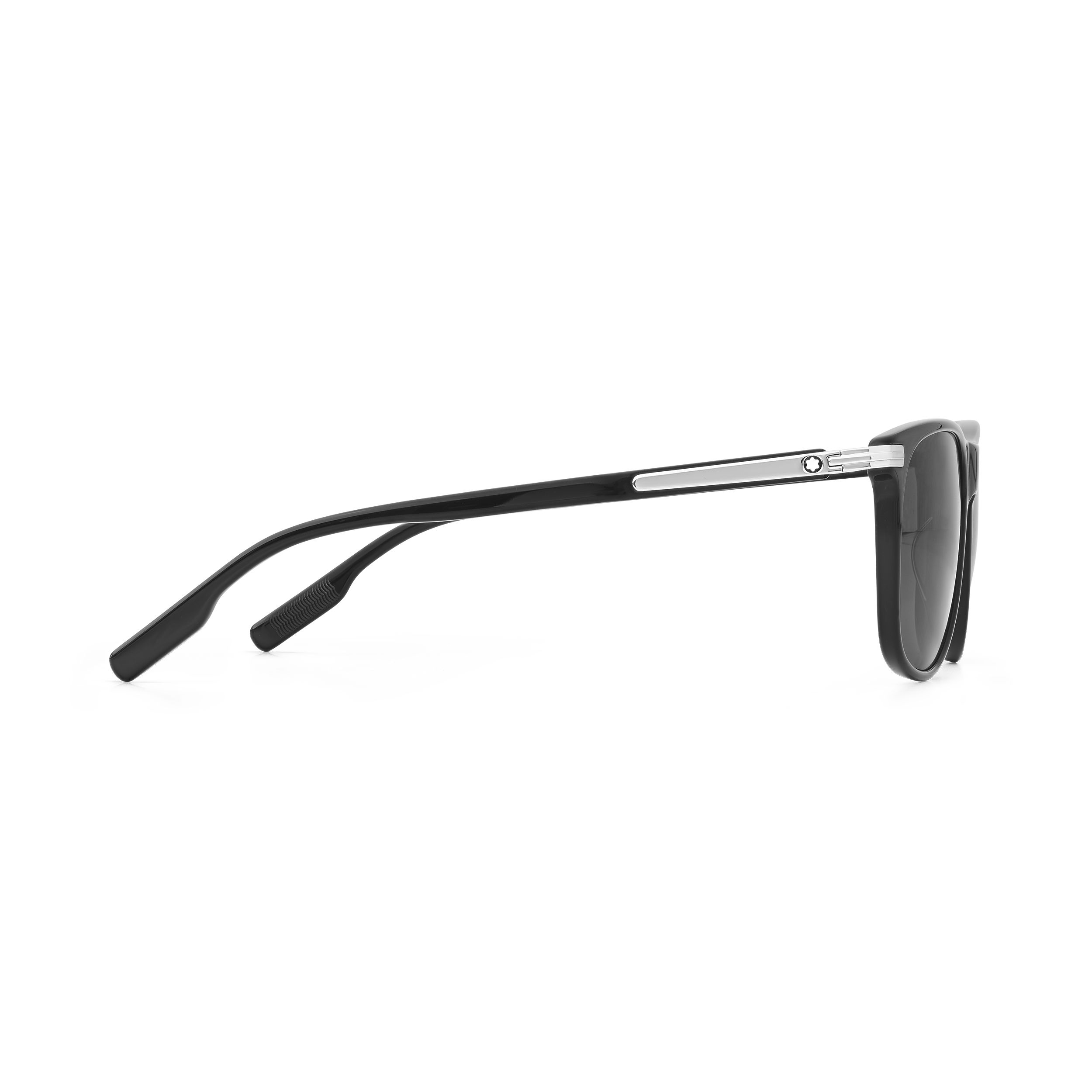  Montblanc - Gafas De Sol Rectangulares Con Montura De Acetato Negra - Negro - Acetato - Mb129804 - Gafas De Sol 