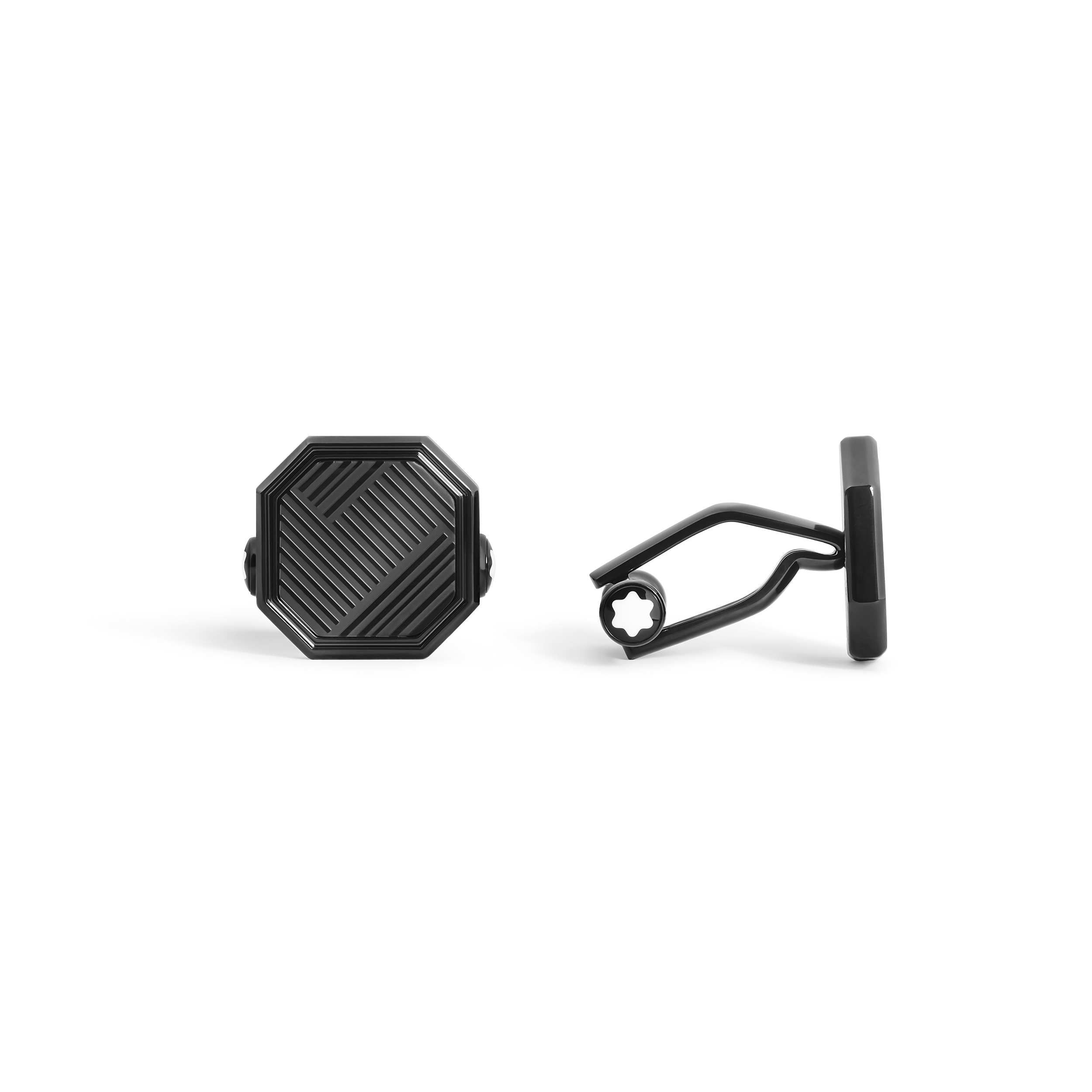Montblanc - Starwalker Extreme Cufflinks - Stainless Steel - Mb135973 - Cufflinks   Black