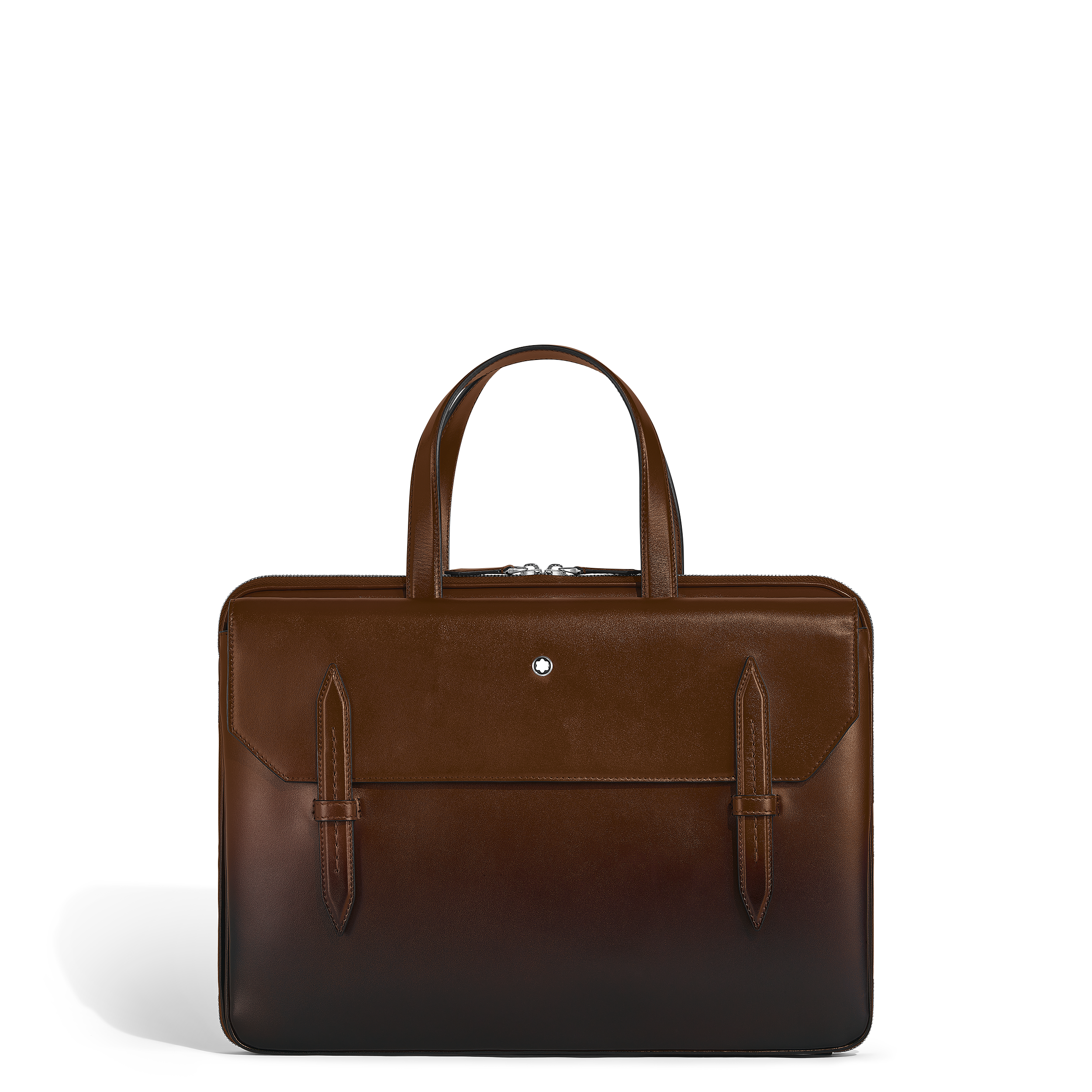 Montblanc - Thin Briefcase In Meisterstück Leather - Leather - Mb220309 - Briefcases   Sfumato Brown