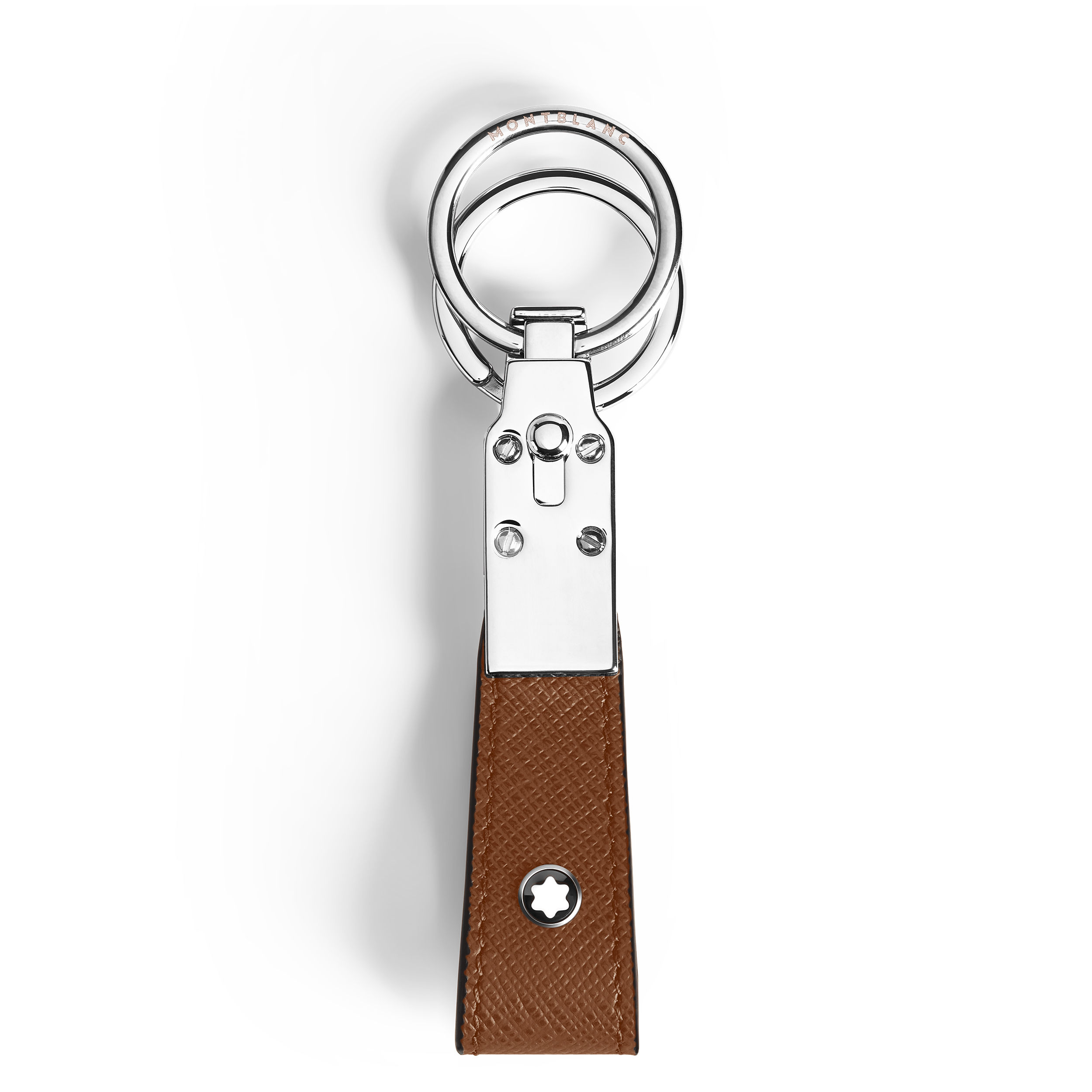 Montblanc - Loop Key Holder In Sartorial Leather - Leather - Mb220399 - Key Rings & Key Cases   Fauve