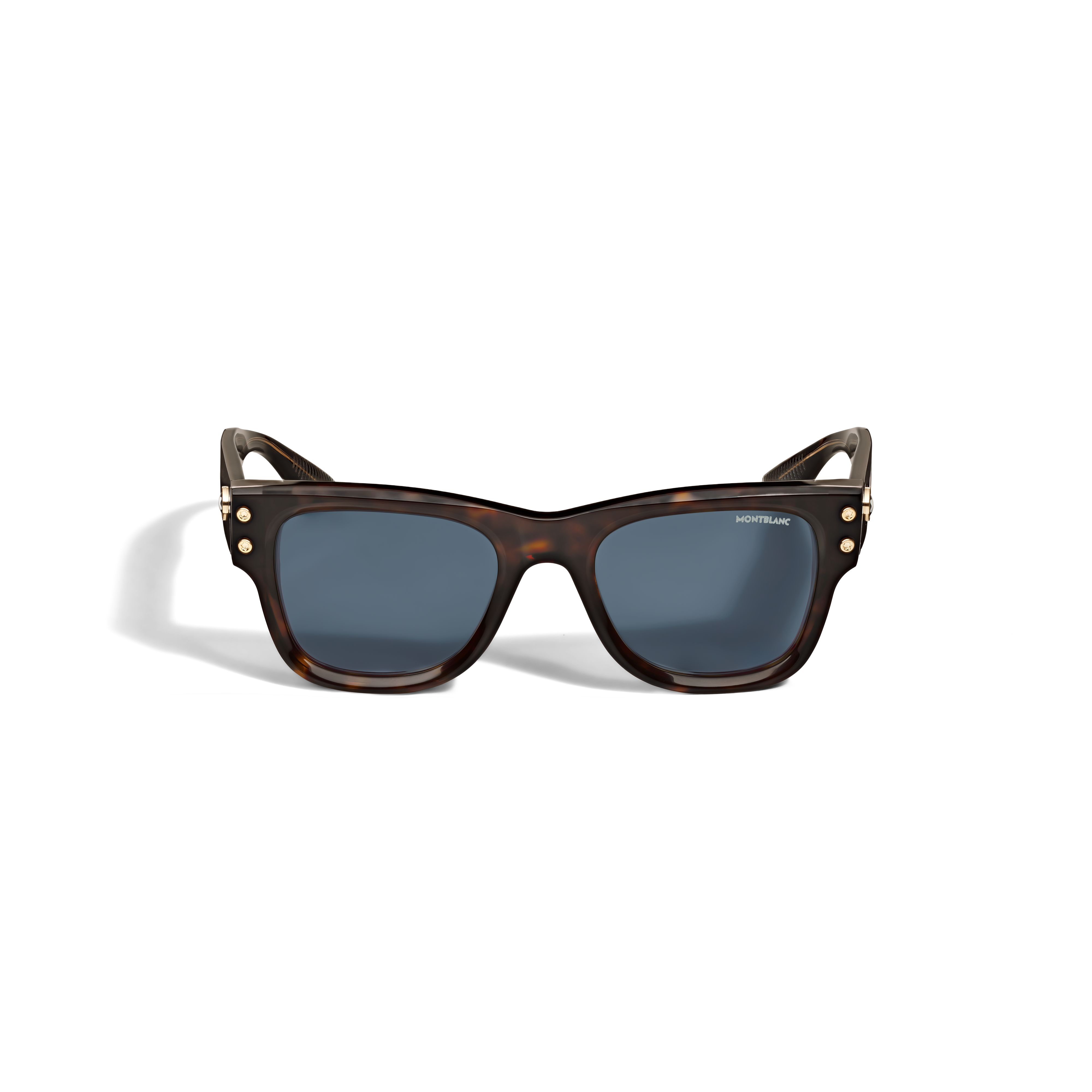  Montblanc - Quadratische Sonnenbrille Mit Havana-acetatrahmen - Havanna - Kunststoff - Mb135576 - Sonnenbrillen 