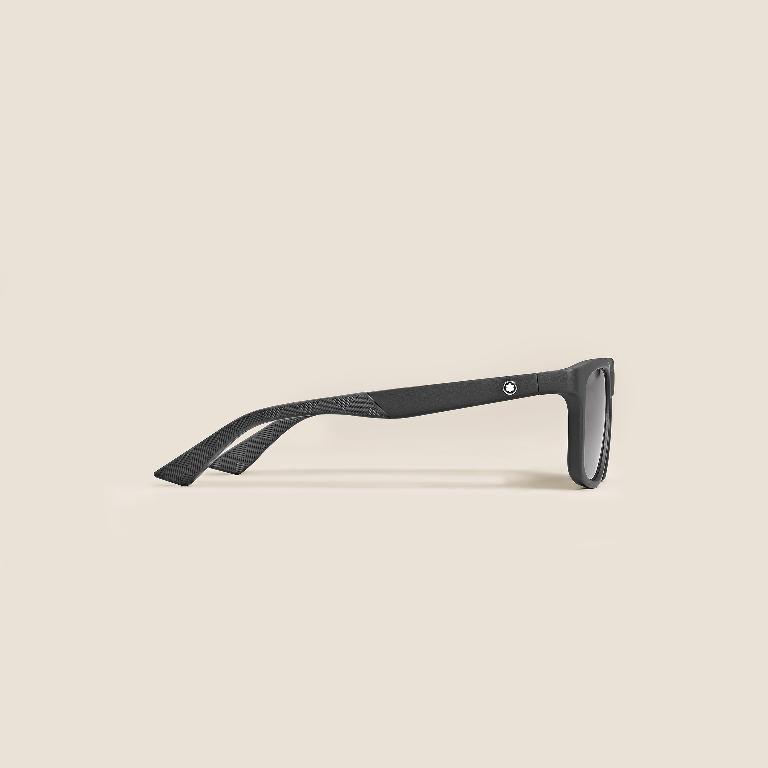  Montblanc - Occhiali Da Sole Con Montatura Rettangolare In Acetato Nero - Mb136914 - Occhiali Da Sole 