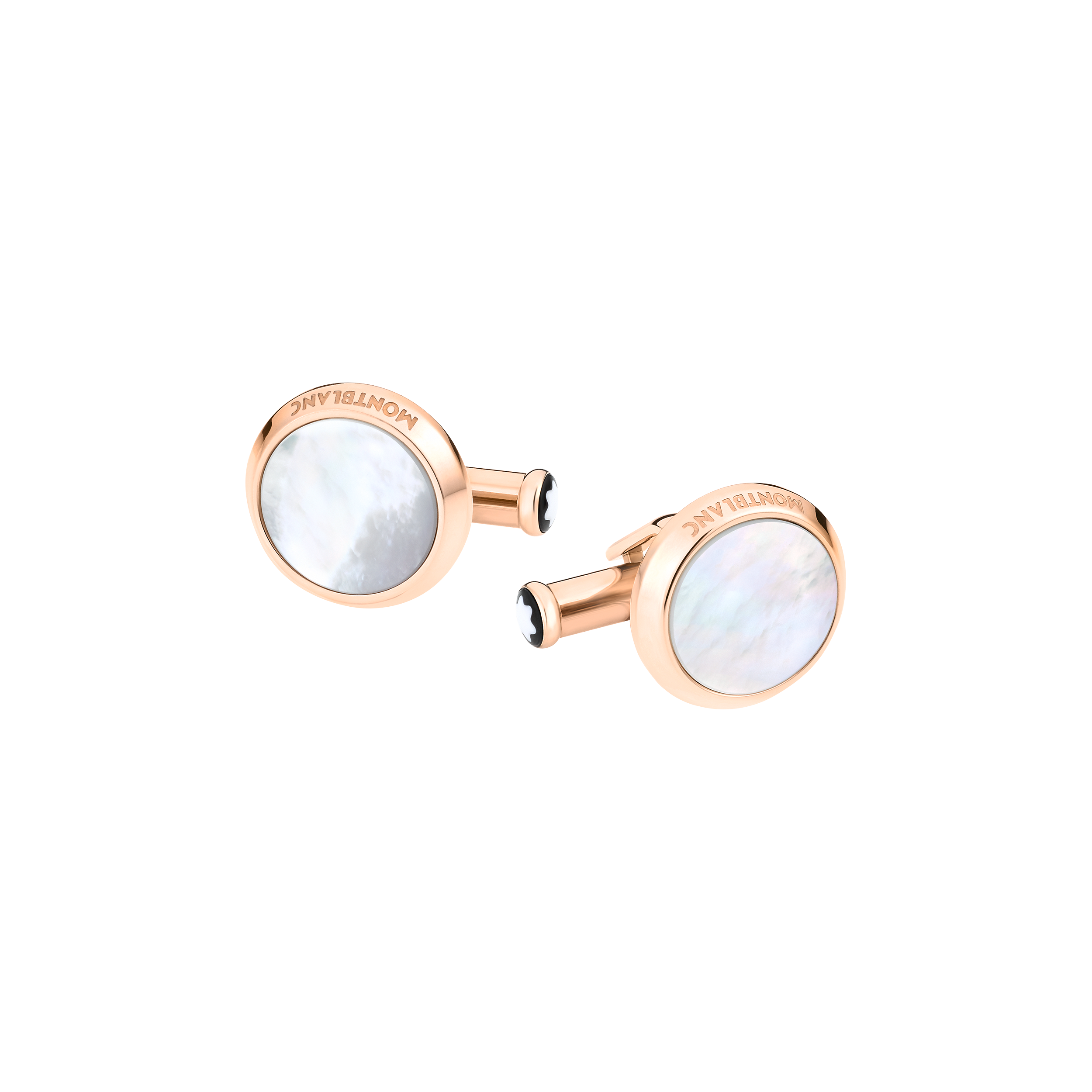 Montblanc - Meisterstã¼Ck Cufflinks With Mother-Of-Pearl Inlay - Stainless Steel - Mb116662 - Cufflinks Men's Gold