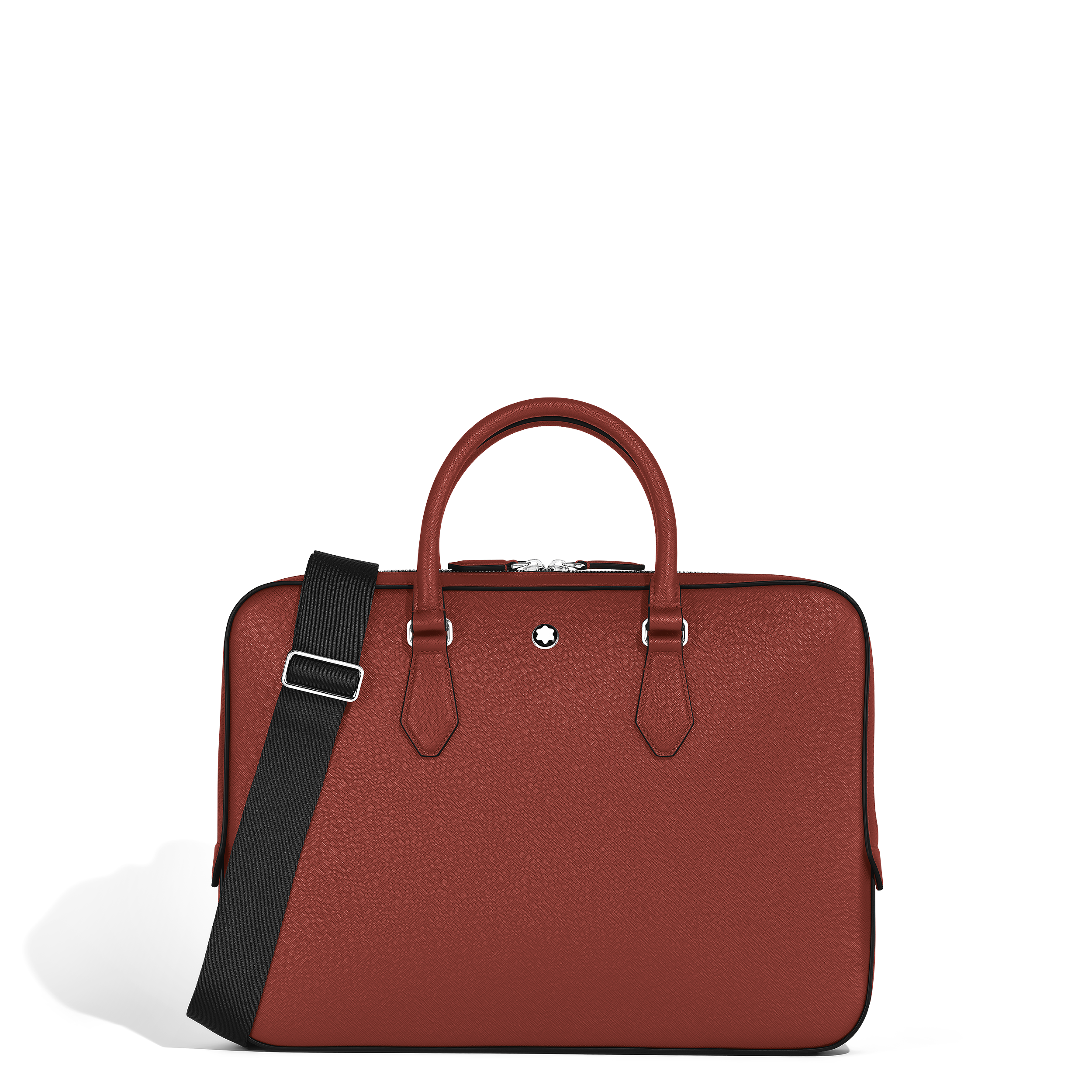 Montblanc - Thin Briefcase In Sartorial Leather - Leather - Mb222923 - Document Cases   Red Oak