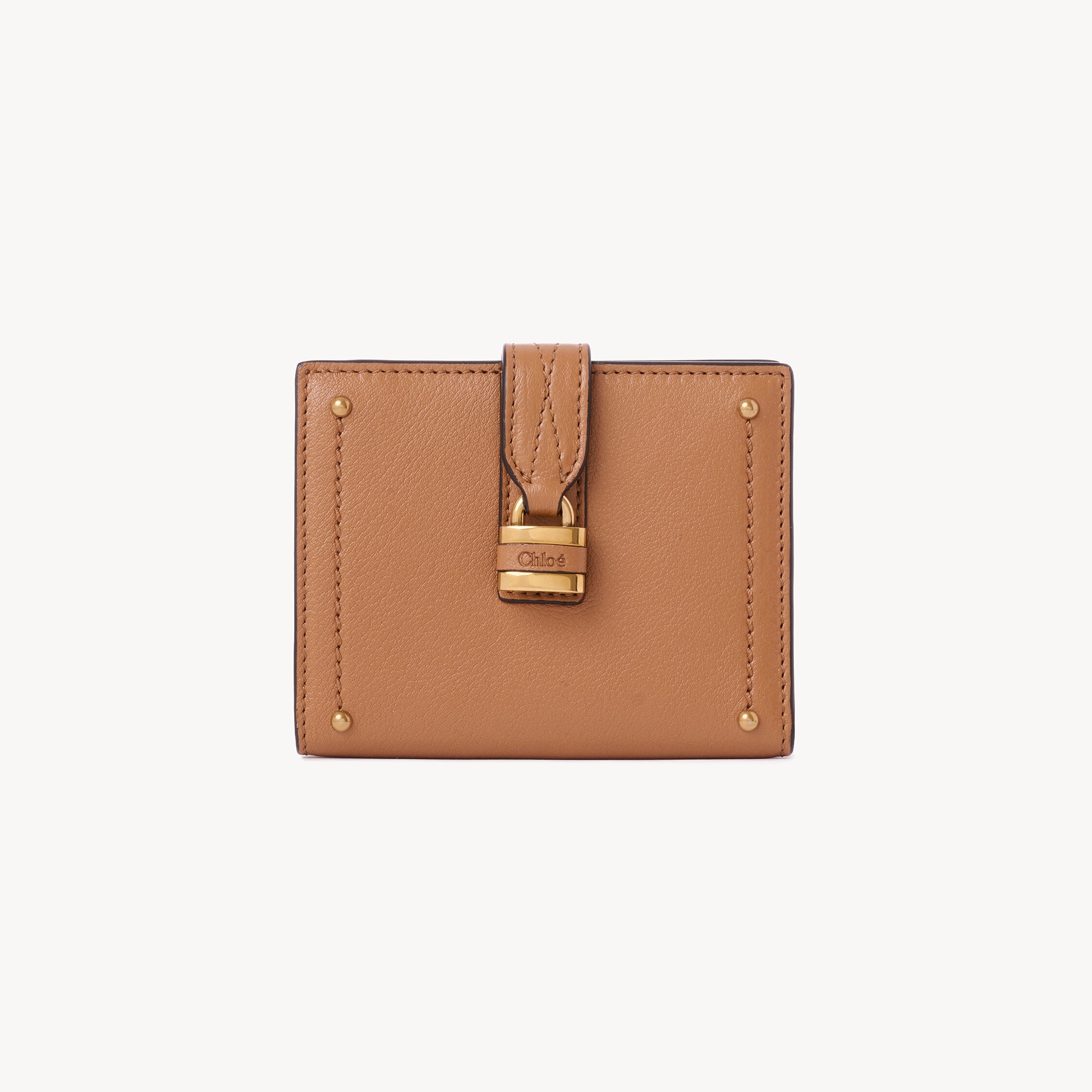 Chloé Paddington Square Wallet In Grained Leather