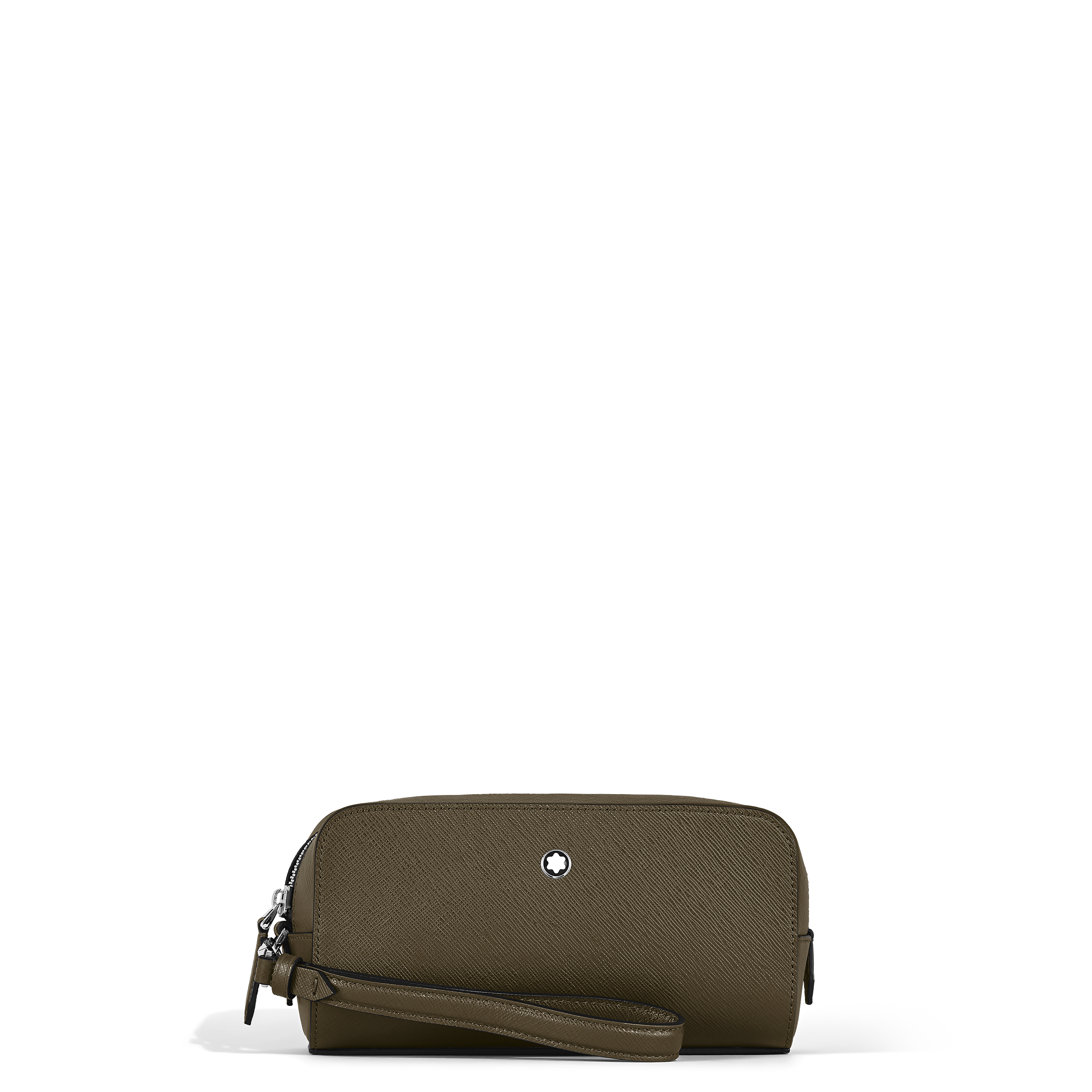 Montblanc - Small Wash Bag In Sartorial Leather - Leather - Mb221570 - Wash Bags   Khaki