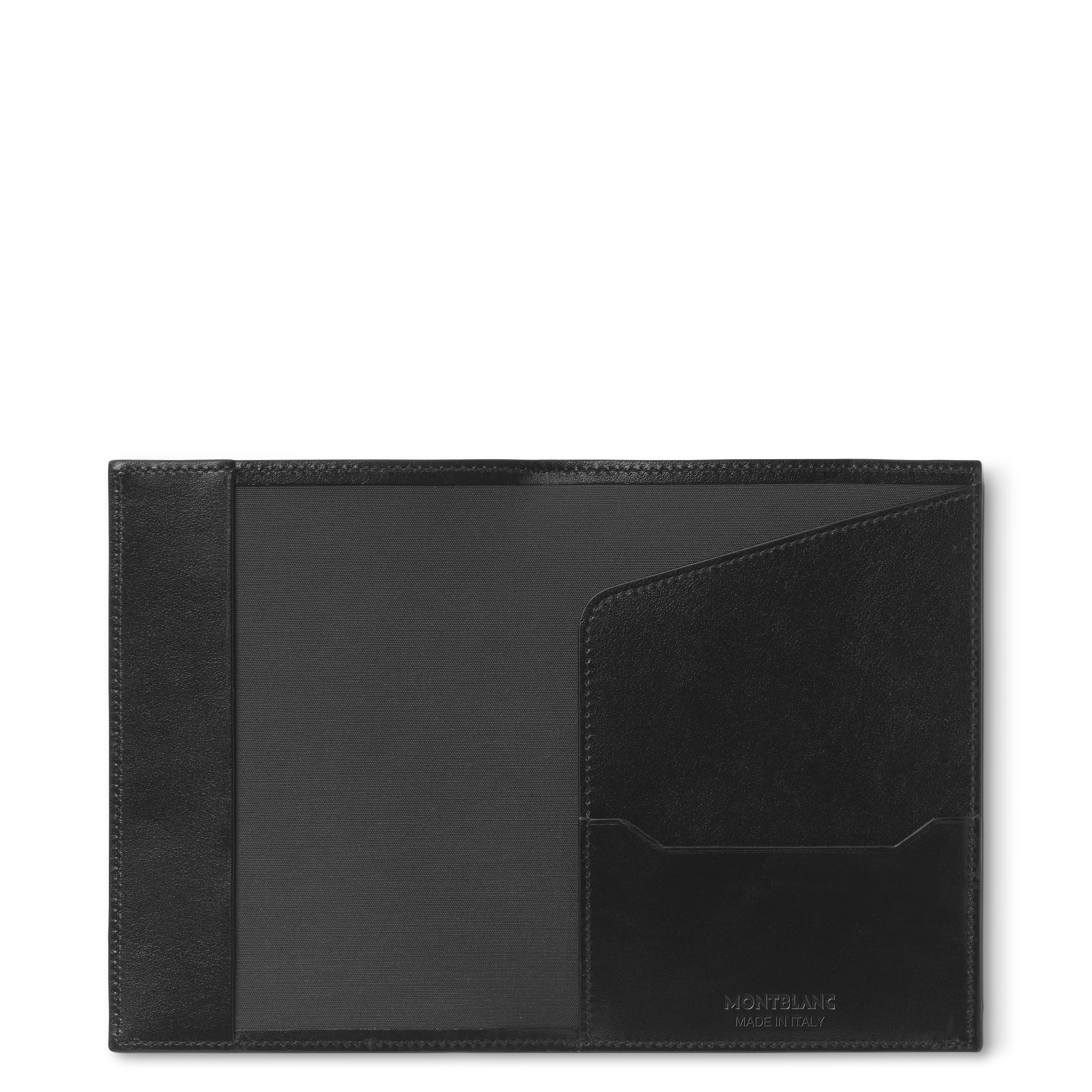  Montblanc - Porta Passaporto In Pelle Meisterstück - Nero - Pellame - Mb198333 - Custodie Per Passaporto 