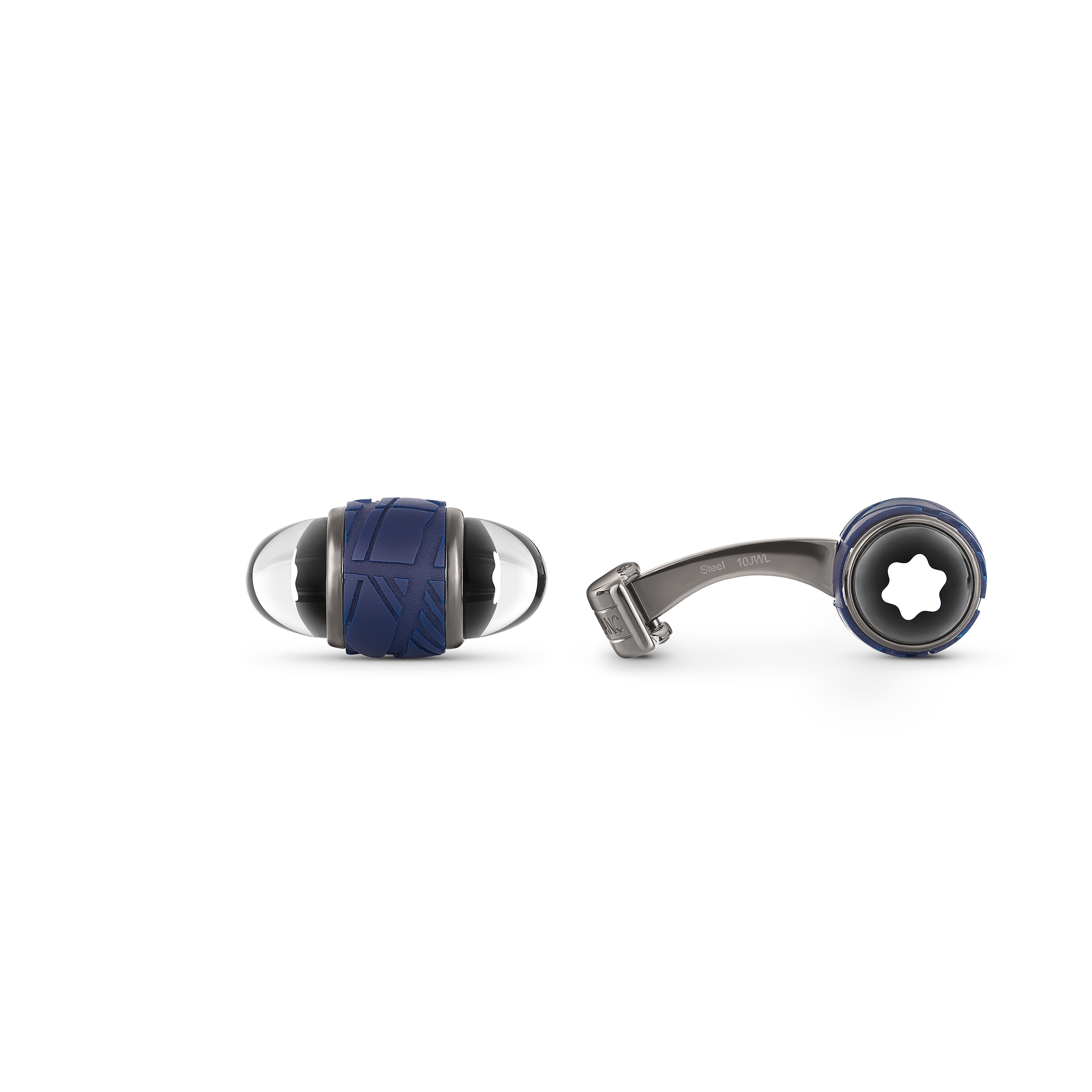 Montblanc StarWalker Cufflinks in Steel and Lacquer, image 2