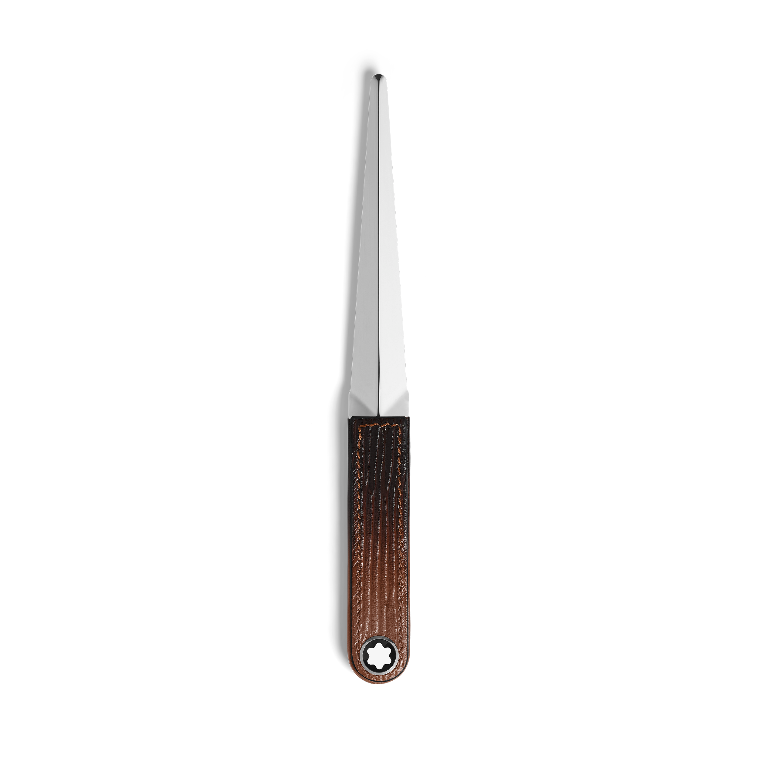 Montblanc - Letter Opener In Corteccia Sfumato Leather - Leather - Mb136771 - Letter Accessories   Fauve