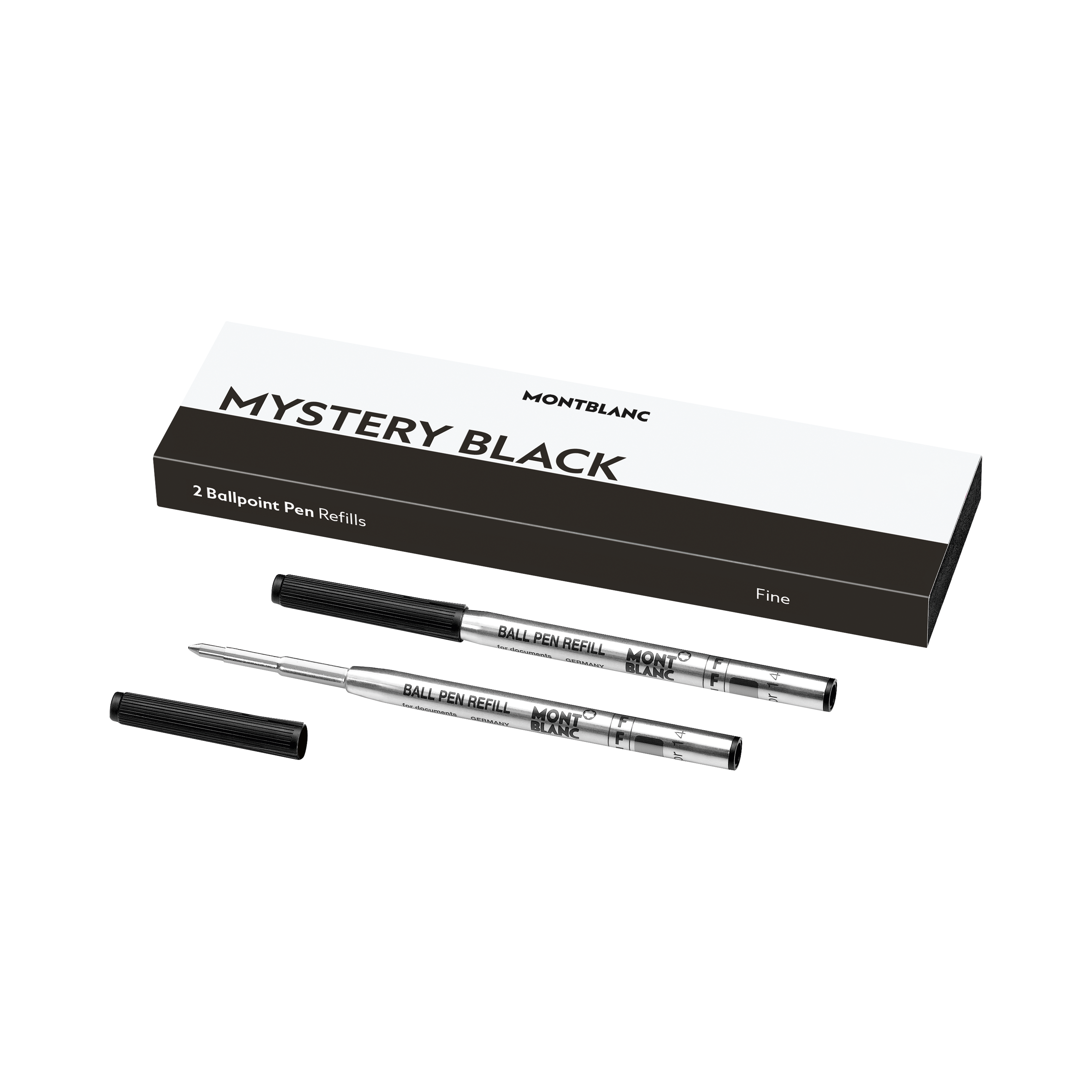 Montblanc - 2X Ballpoint Refills  - Mb128210 - Ballpoint Refills   Mystery Black