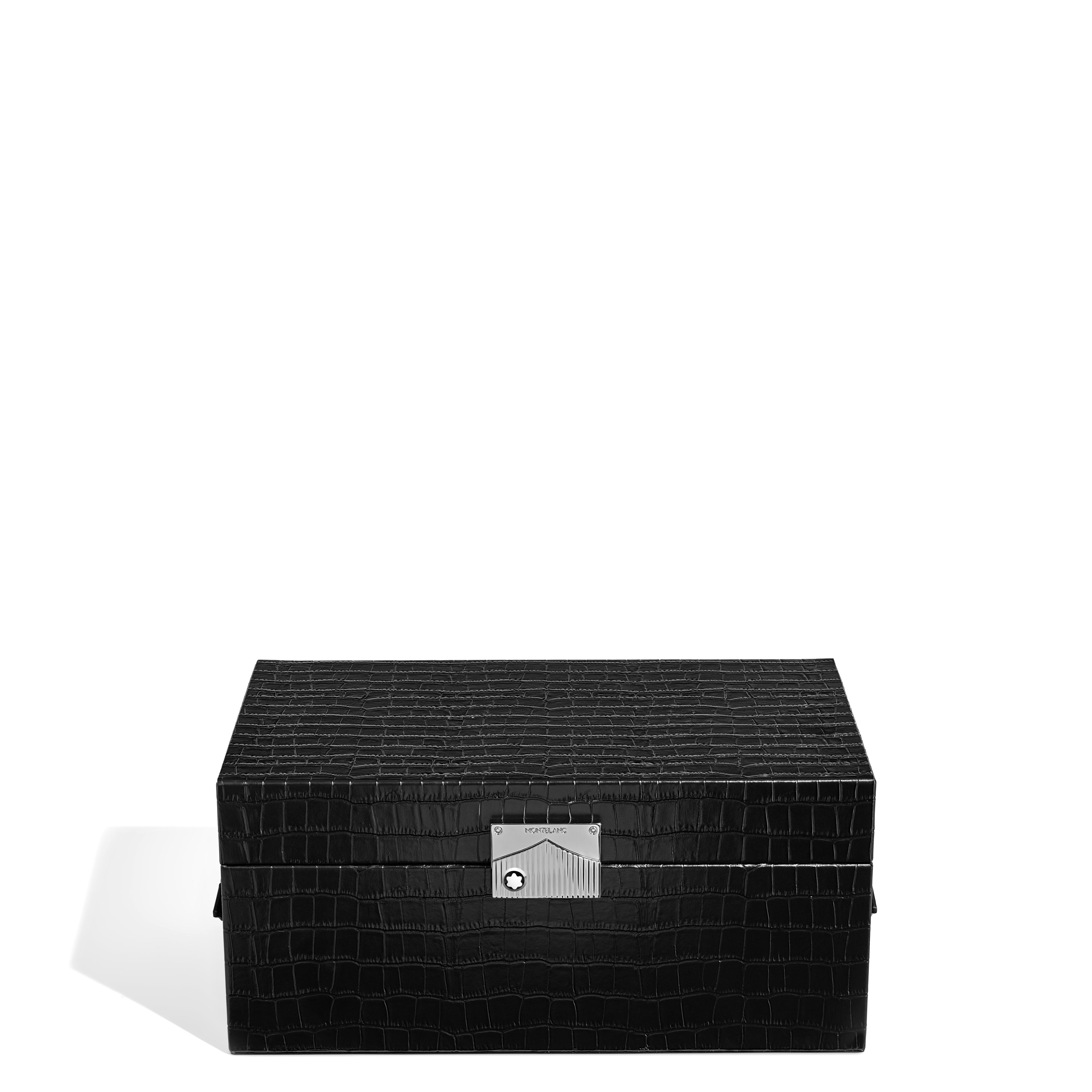 Montblanc - Writing Instruments Collector Box In Croco-Embossed Leather - Paper - Mb135997 - Collector Boxes   Black