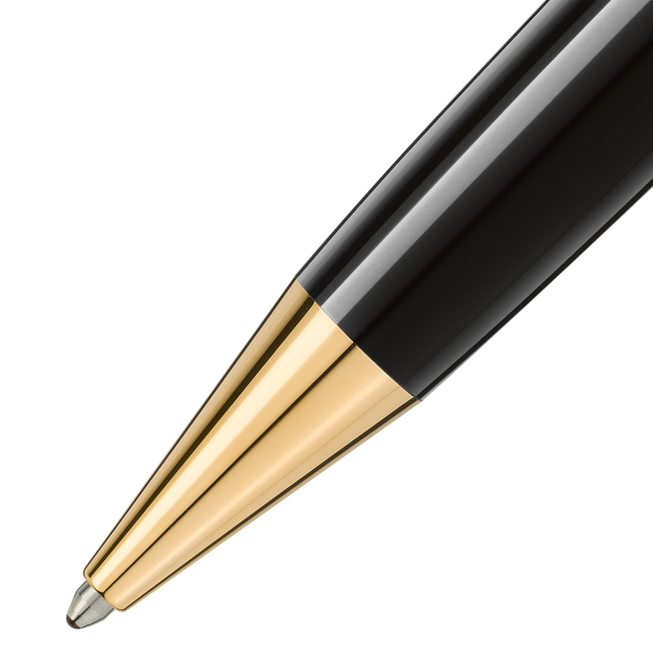  Montblanc - Penna A Sfera Meisterstück Placcata In Oro Legrand - Nero - Pregiata Resina - Mb132452 - Penne A Sfera 