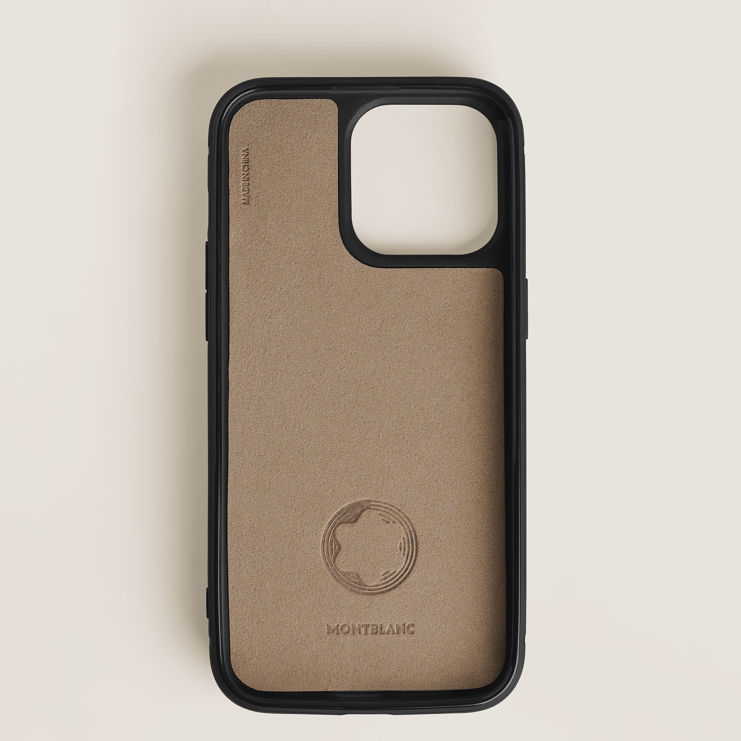  Montblanc - Funda Rígida Para Iphone 16 Pro Max Con Ranuras Para 2 Tarjetas De Piel Extreme - Negro - Piel - Mb198889 - Fundas Para Teléfonos 