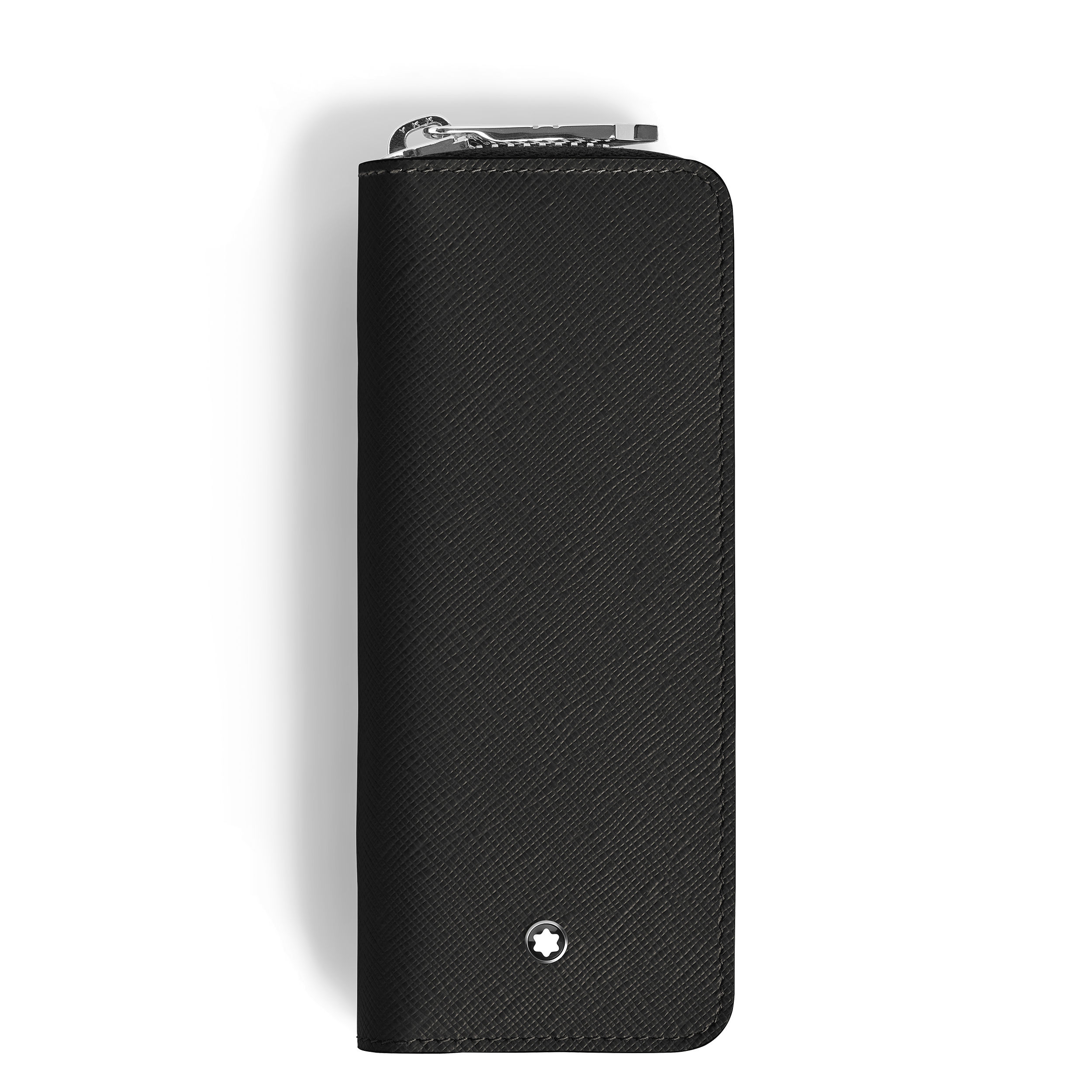 Montblanc - 2-Pen Pouch With Zip In Sartorial Leather - Leather - Mb220370 - Pen Pouches   Black