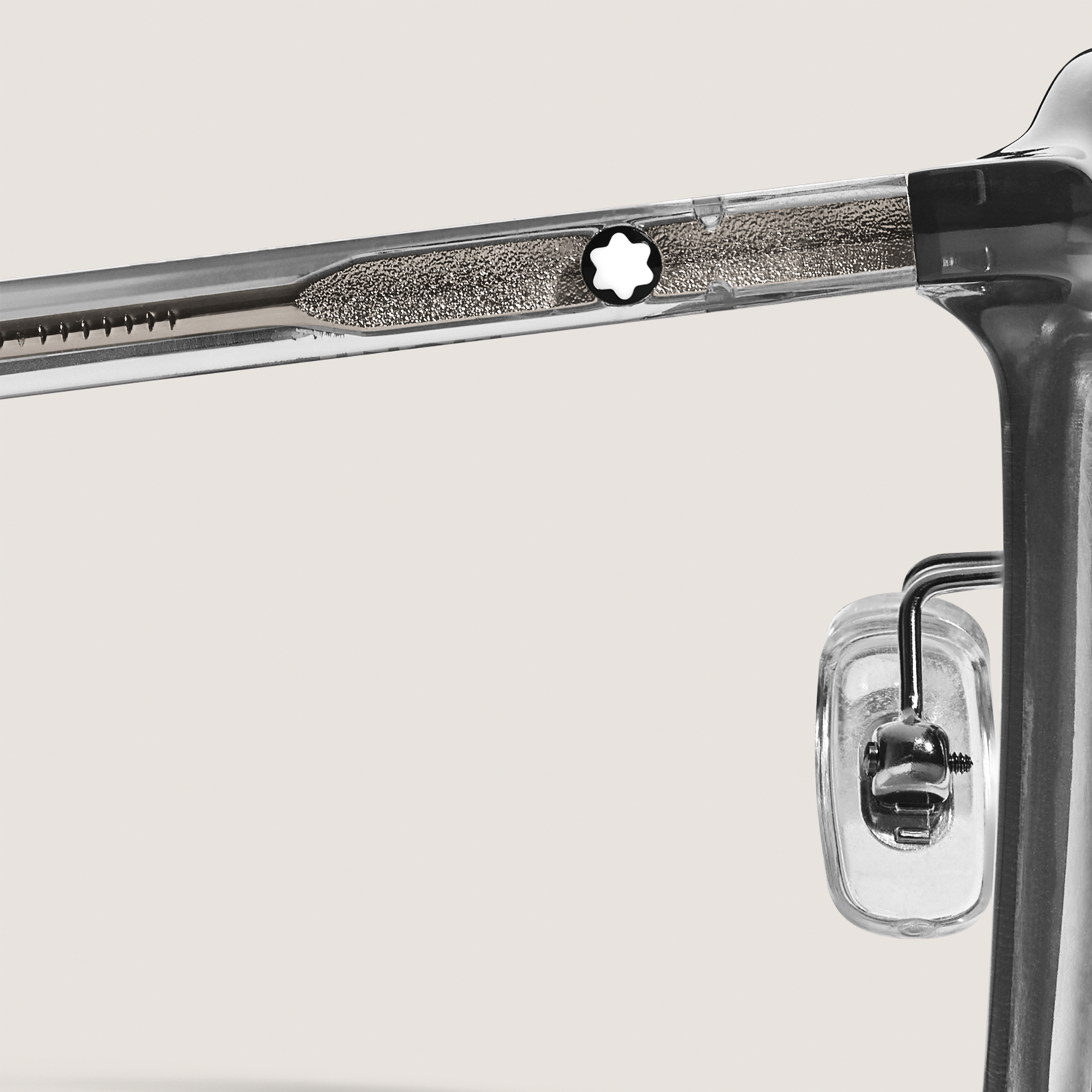  Montblanc - Ovale Sonnenbrille Mit Grauem Acetatrahmen - Grau - Kunststoff Im Spritzgussverfahren - Mb135565 - Sonnenbrillen 