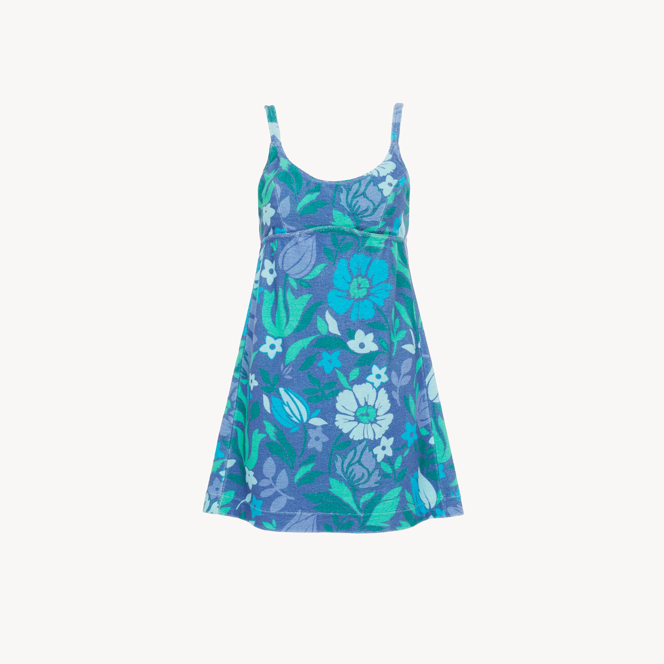 Chloé Thin-strap Mini Dress In Cotton Jersey In Blue