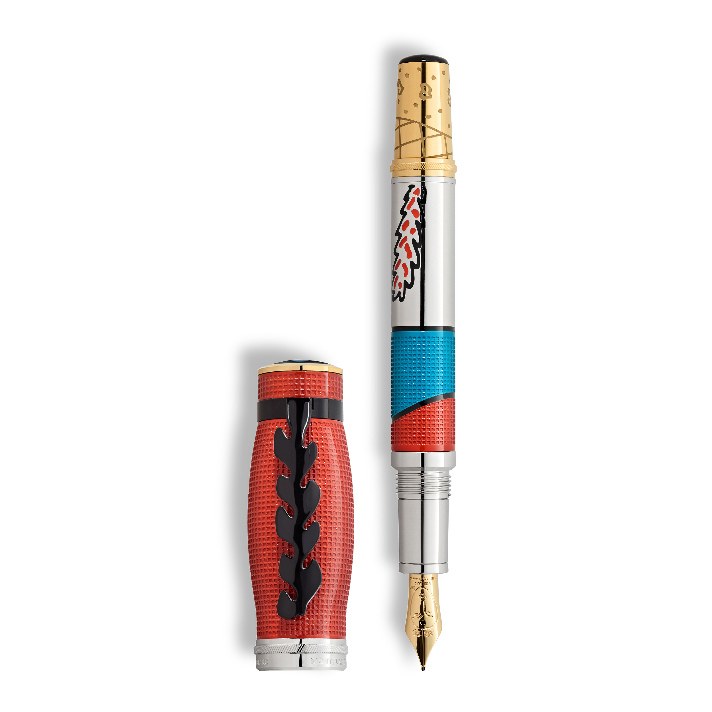 Montblanc - Masters Of Art Homage To Henri Matisse Limited Edition 888 Fountain Pen - Metal / Lacquer - Mb133396 - Fountain Pens   Red